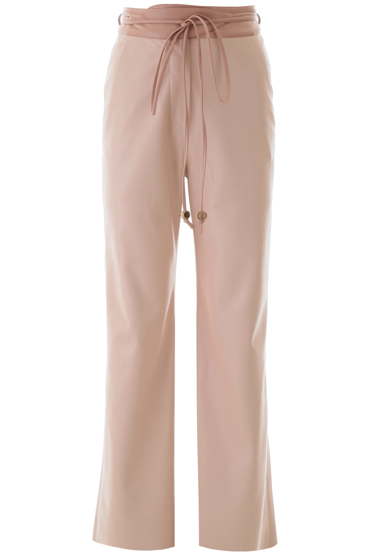 pink leather trousers