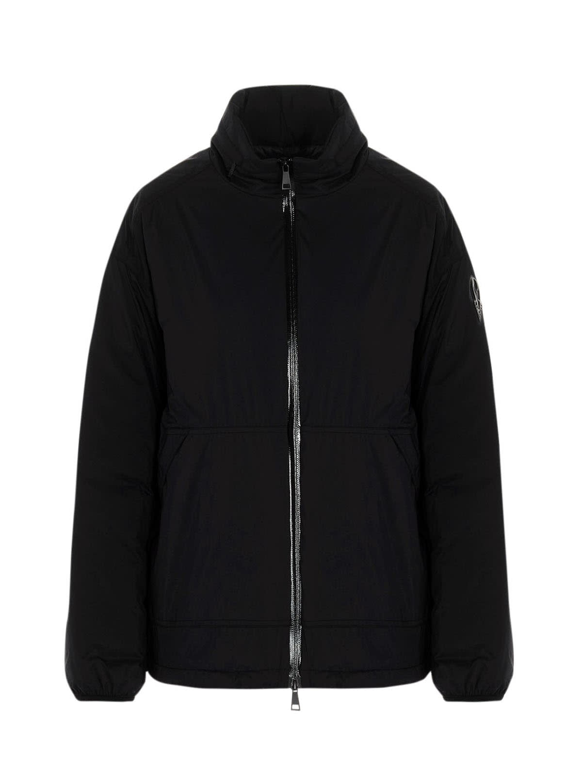 Moncler Menchib Logo-back Jacket In Black