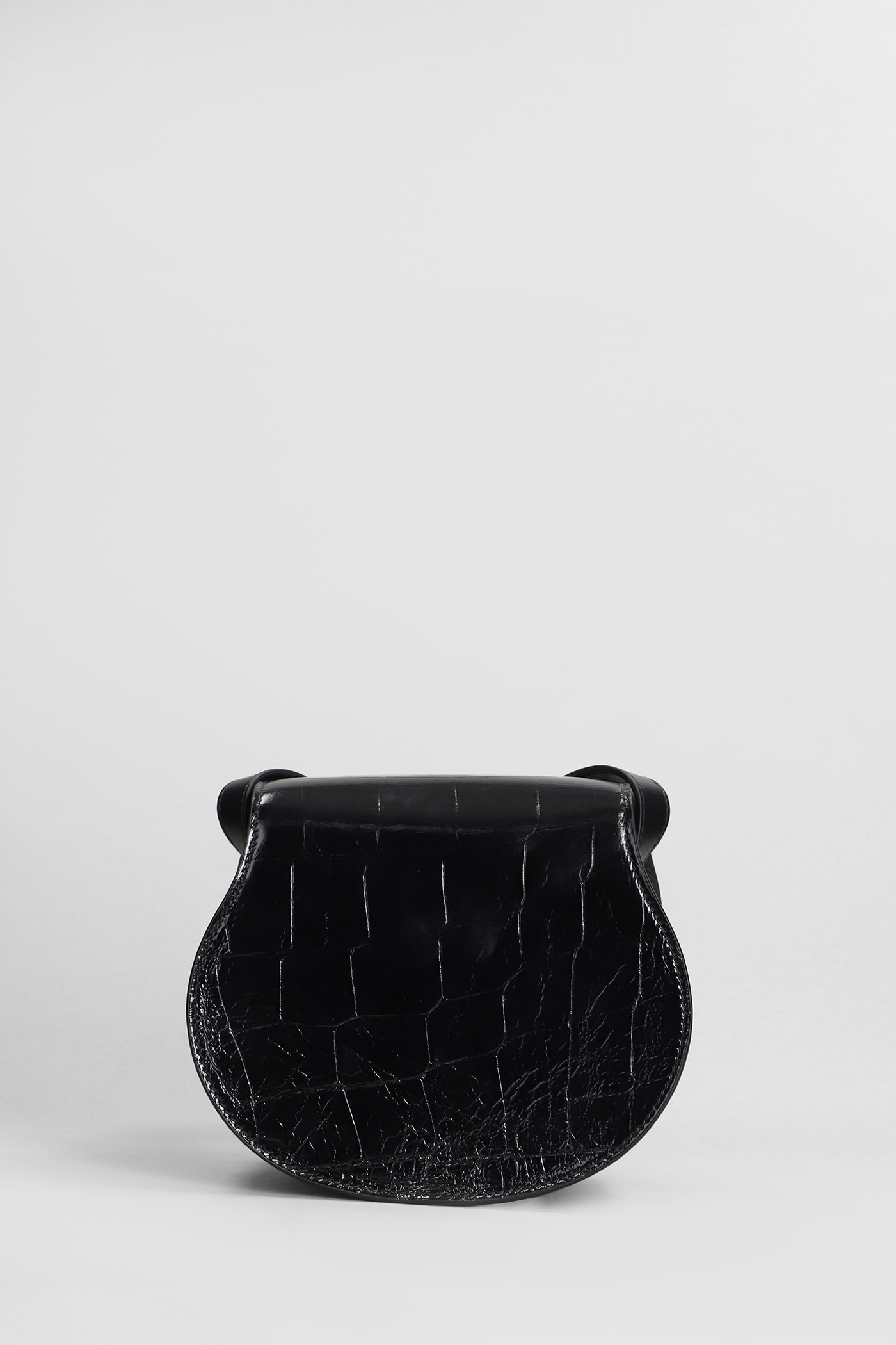 Chloé Marcie Shoulder Bag In Black Leather In Black