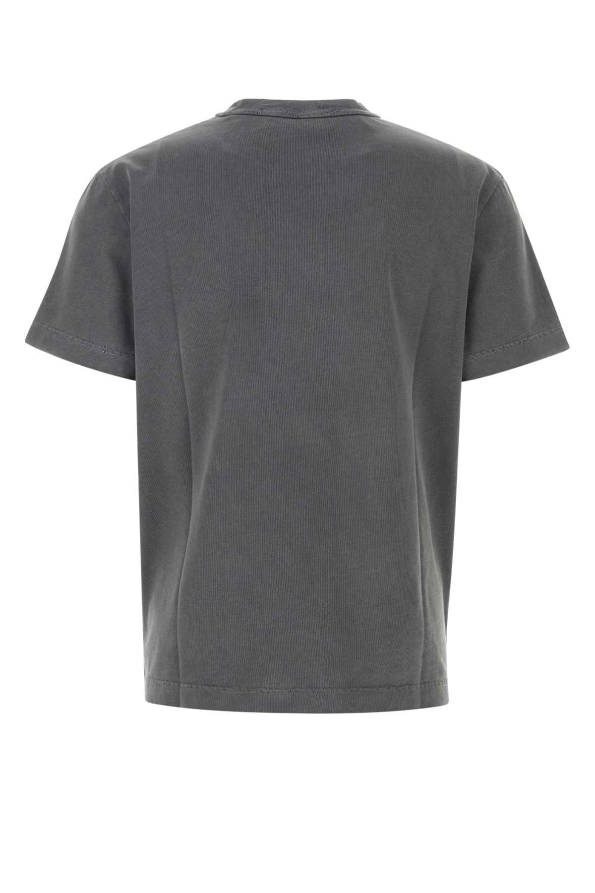 Alexander Wang Anthracite Cotton T-shirt In Washedblack