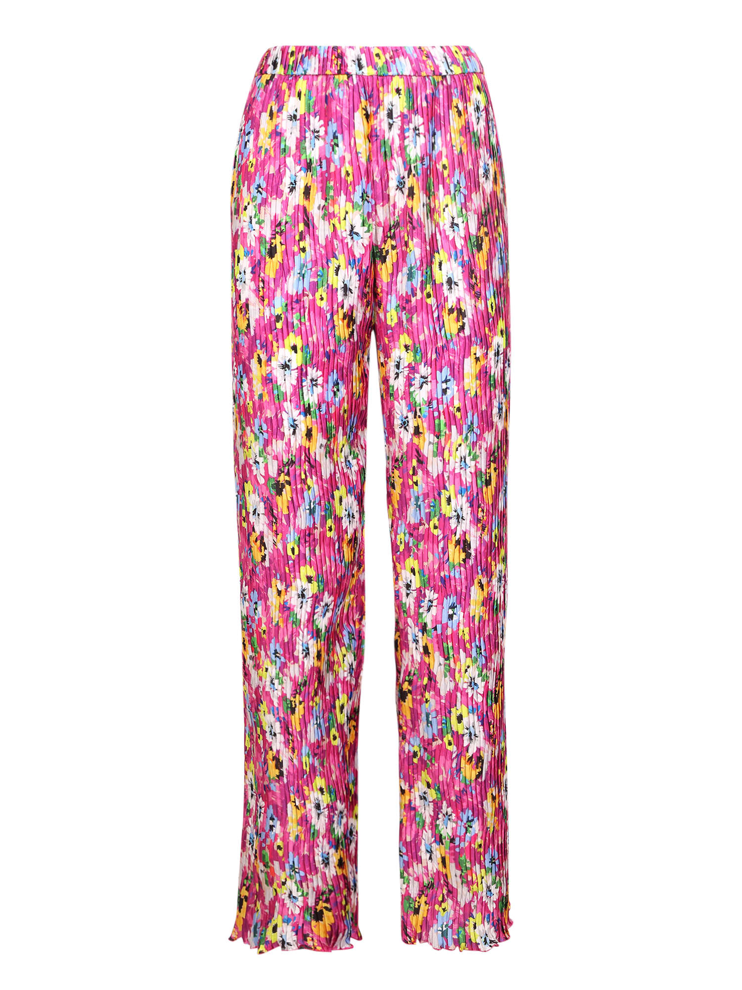 MSGM Floral-print Wide Trousers