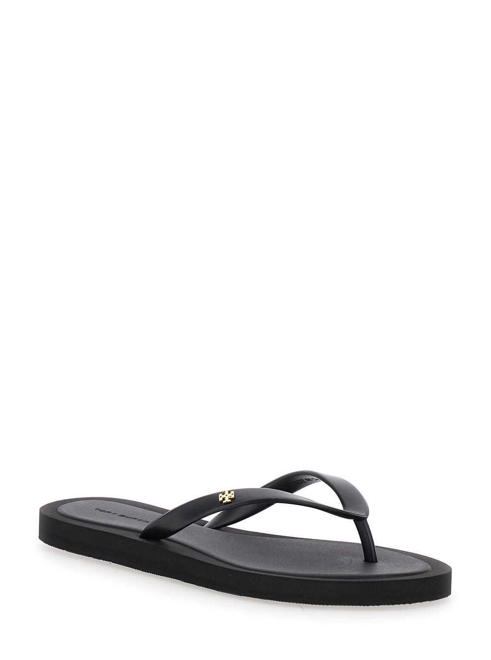 Shop Tory Burch Slate Rubber Kira Thong Slippers