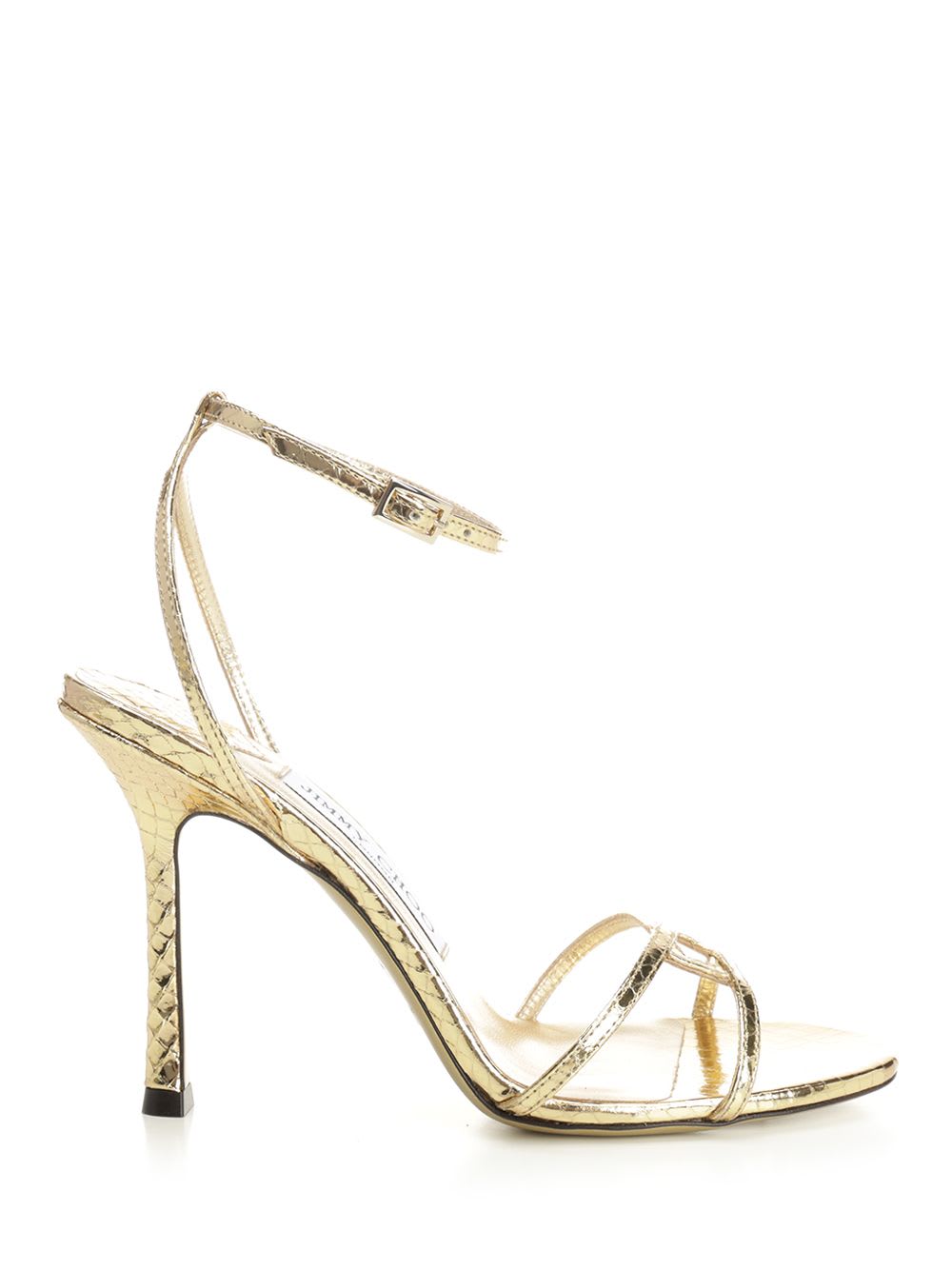 Jimmy Choo Leo Sandal In Gold