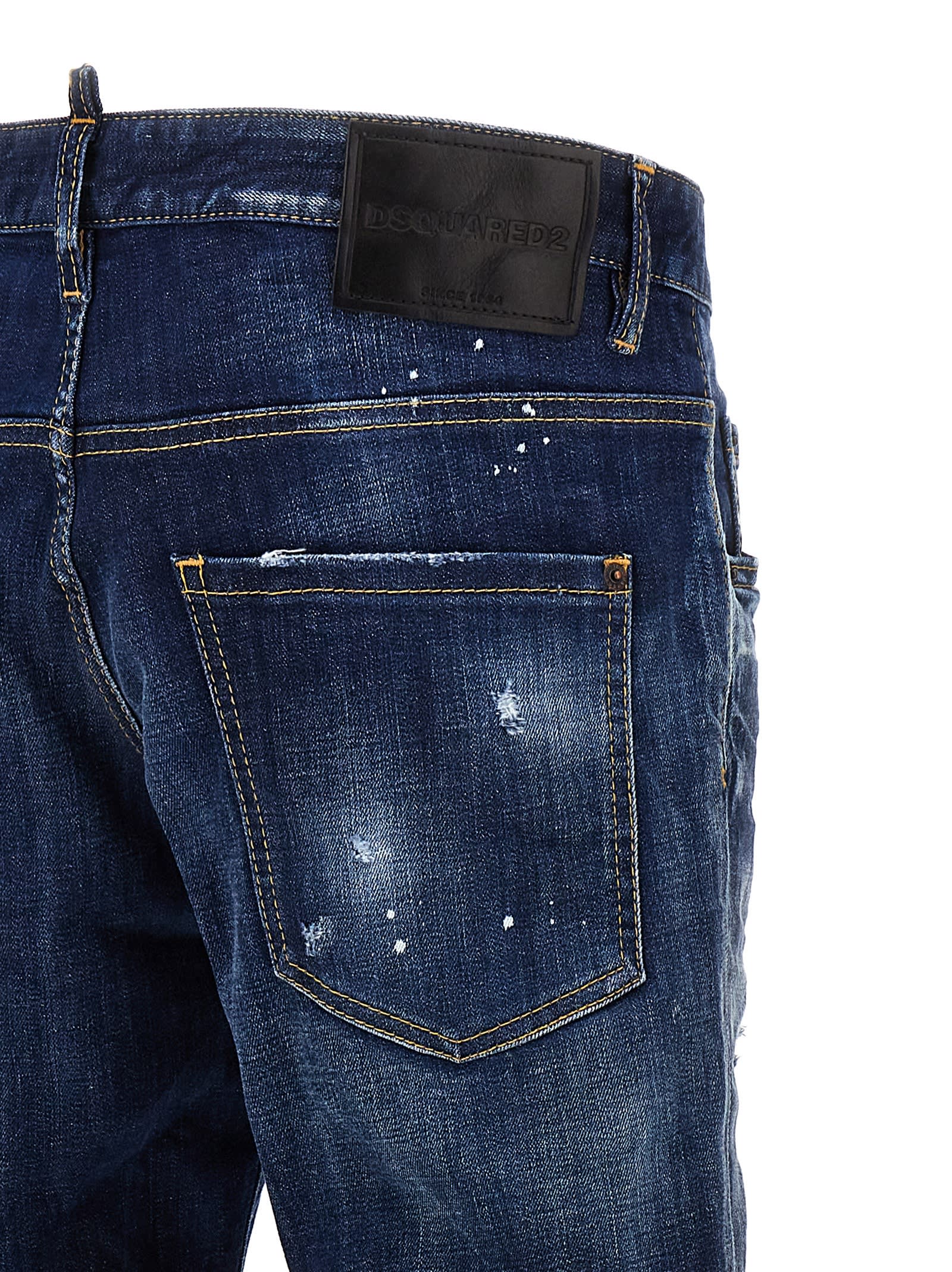 Shop Dsquared2 Skater Jeans In Blue