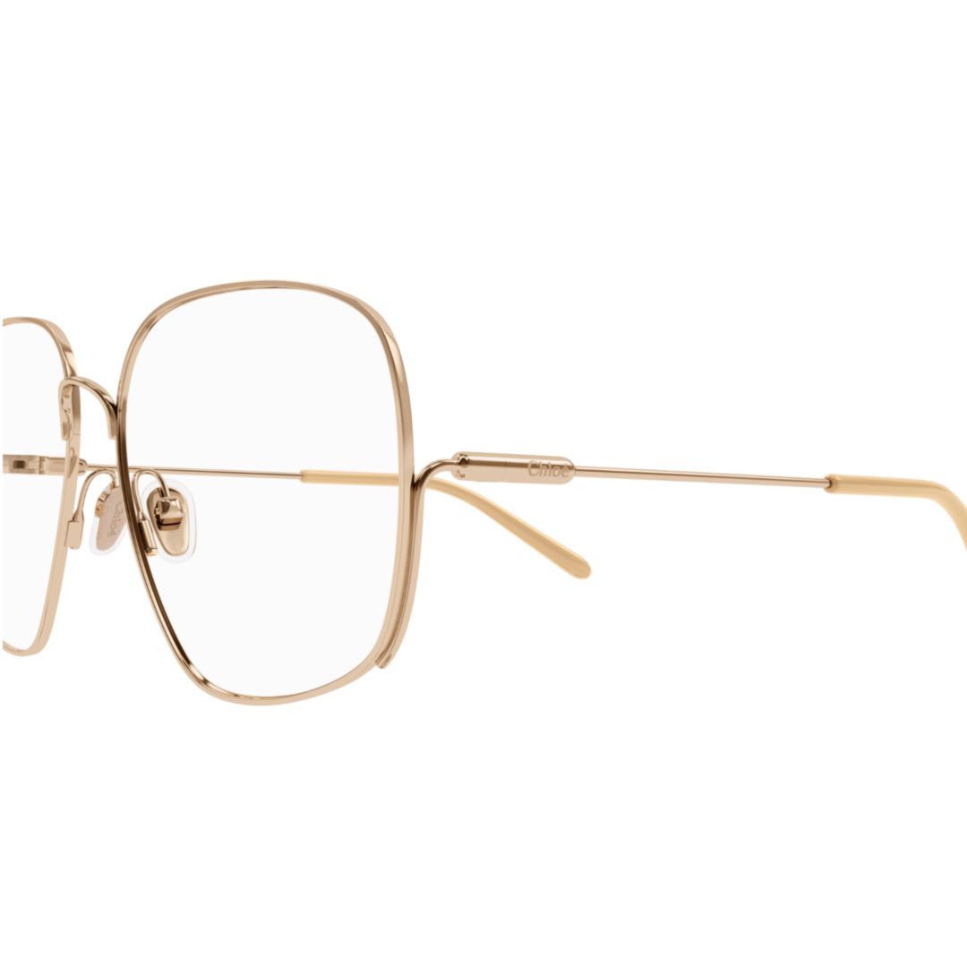 Chloé Ch0165o002 Gold Gold Transparent In Gold
