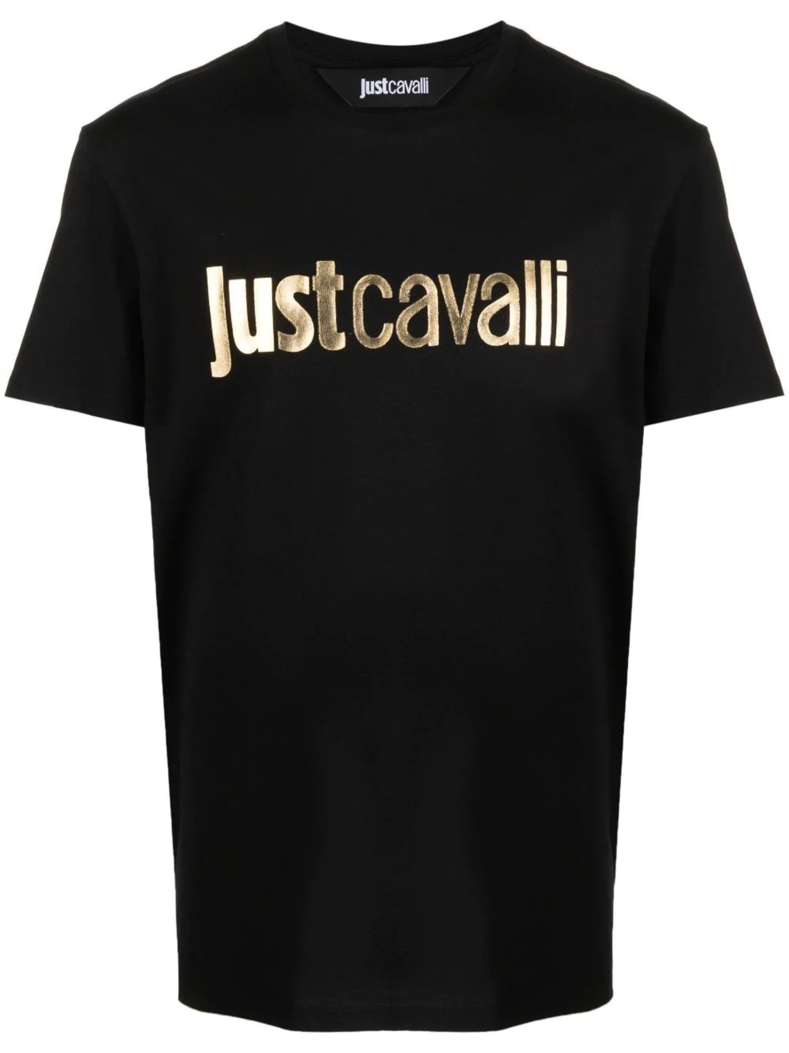 Roberto Cavalli Just Cavalli T-shirt In Black/gold