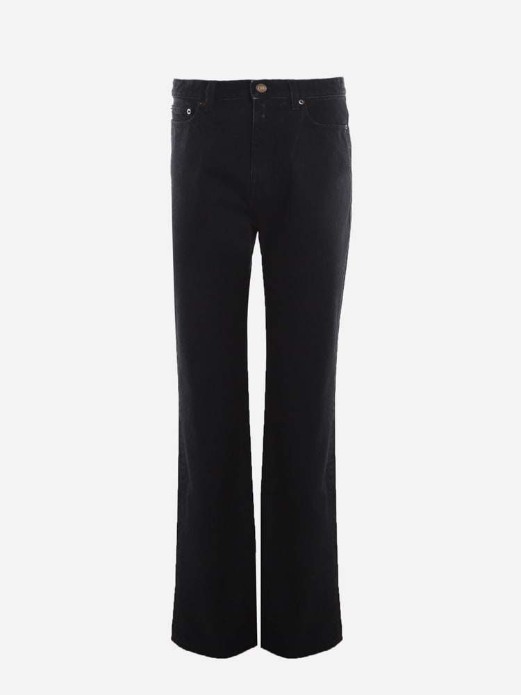 Saint Laurent 90s High-waisted Cotton Jeans