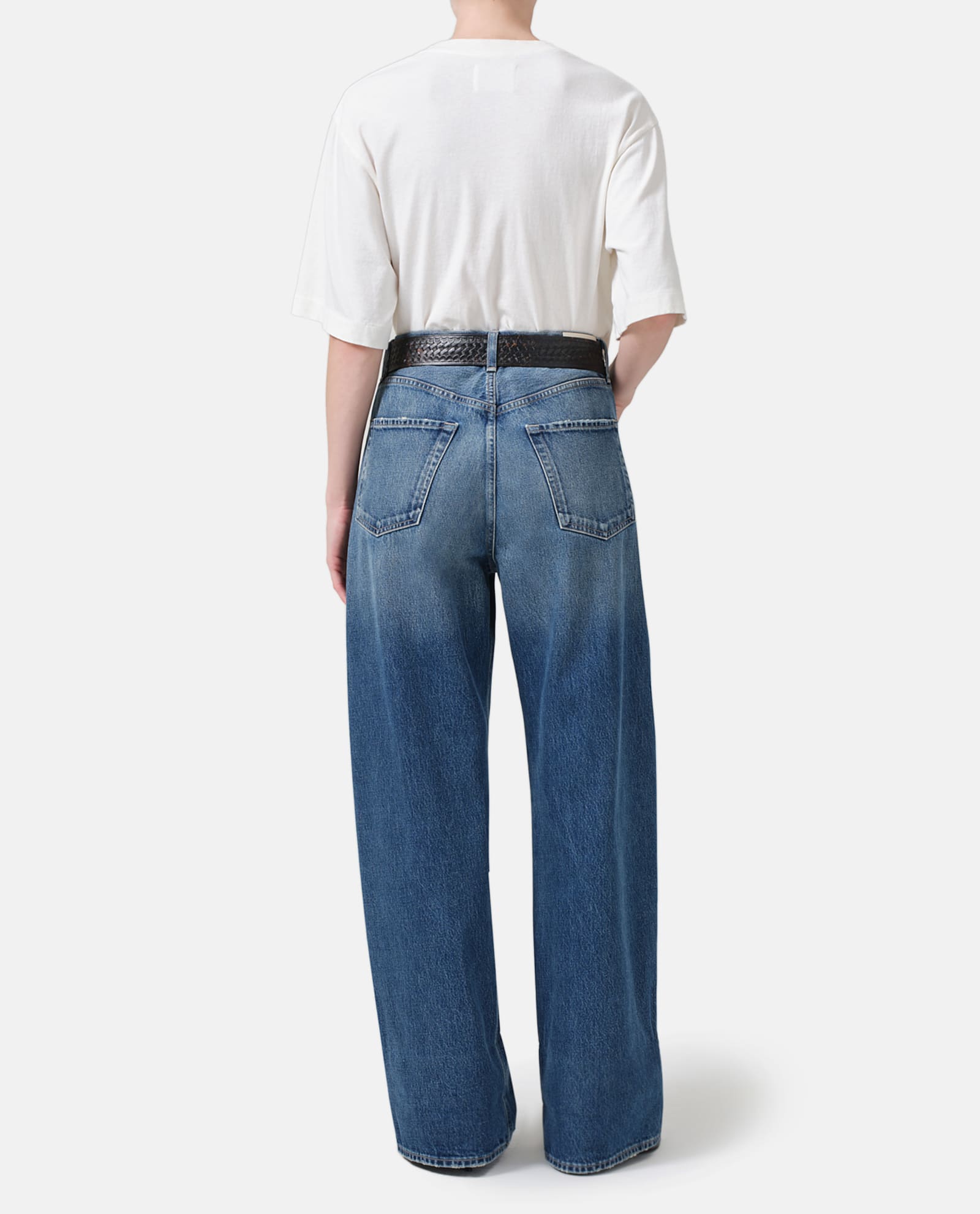 Shop Citizens Of Humanity Ayla Baggy Denim Pants In Blue