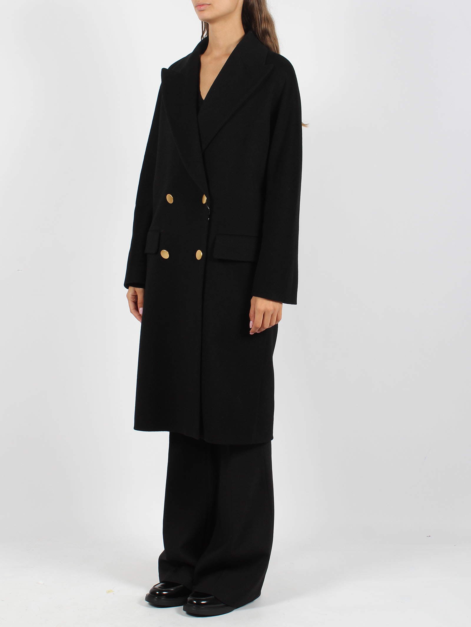 Shop Tagliatore Berenice Coat In Black