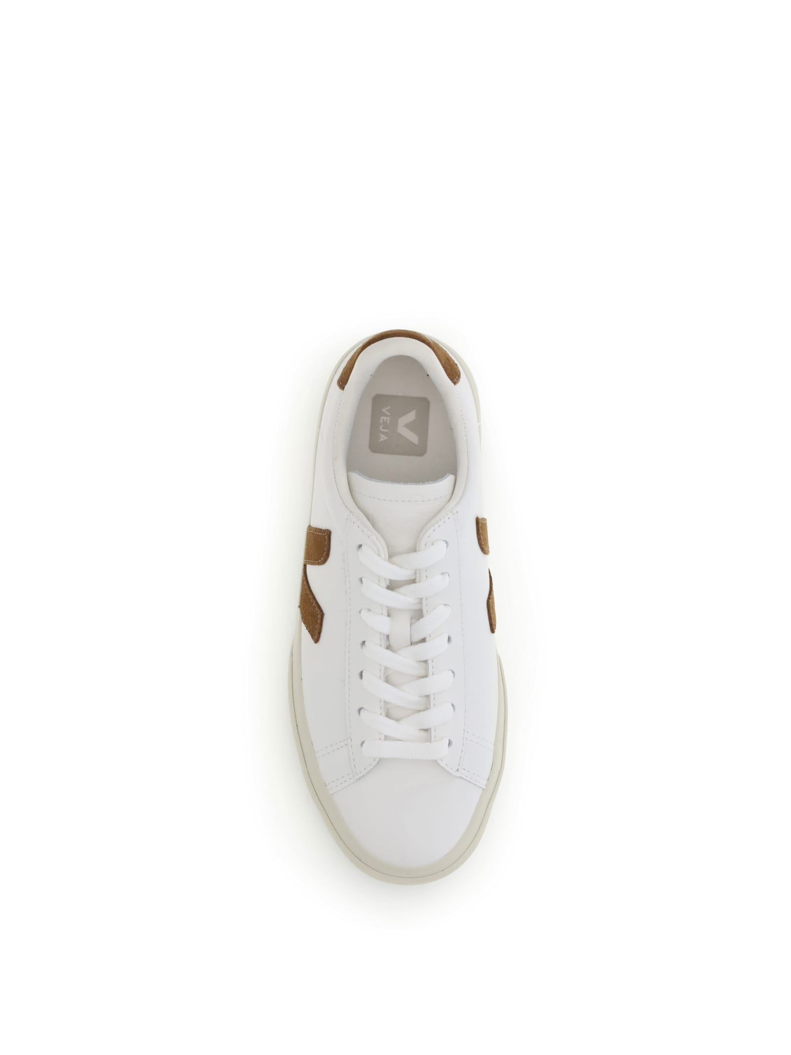 Veja Campo Leather Sneakers White Cognac In White