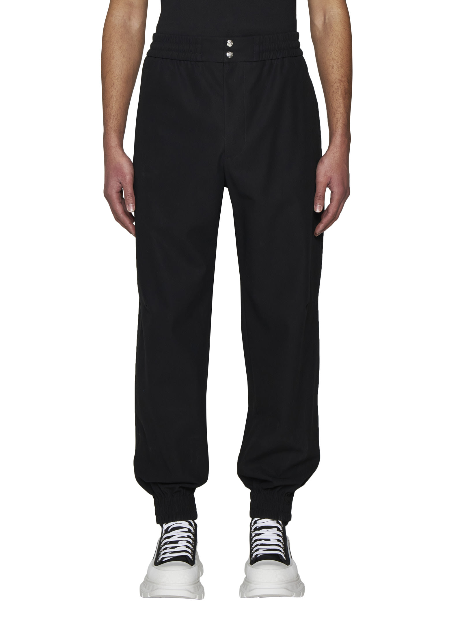 Shop Alexander Mcqueen Pants In Black