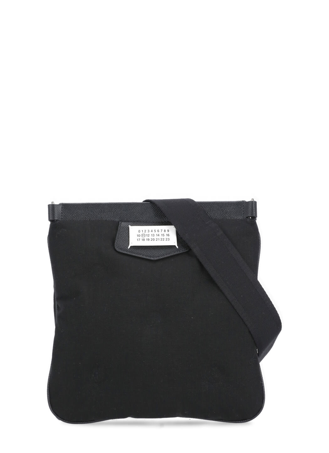 Maison Margiela Glam Slam Sport Flat Messenger Bag In Black