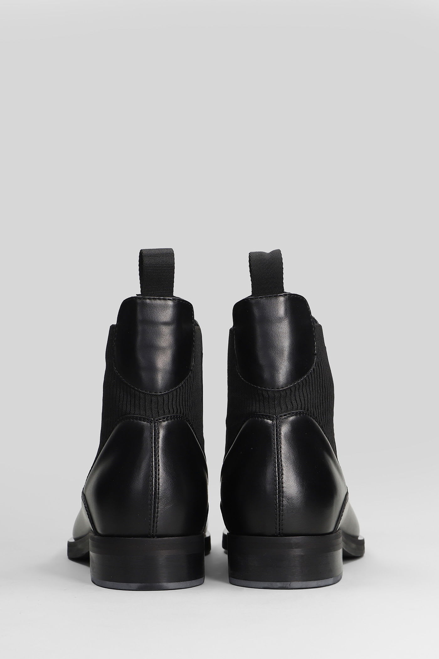 J.l-a.l Perlin Boot Ankle Boots In Black Leather In Black