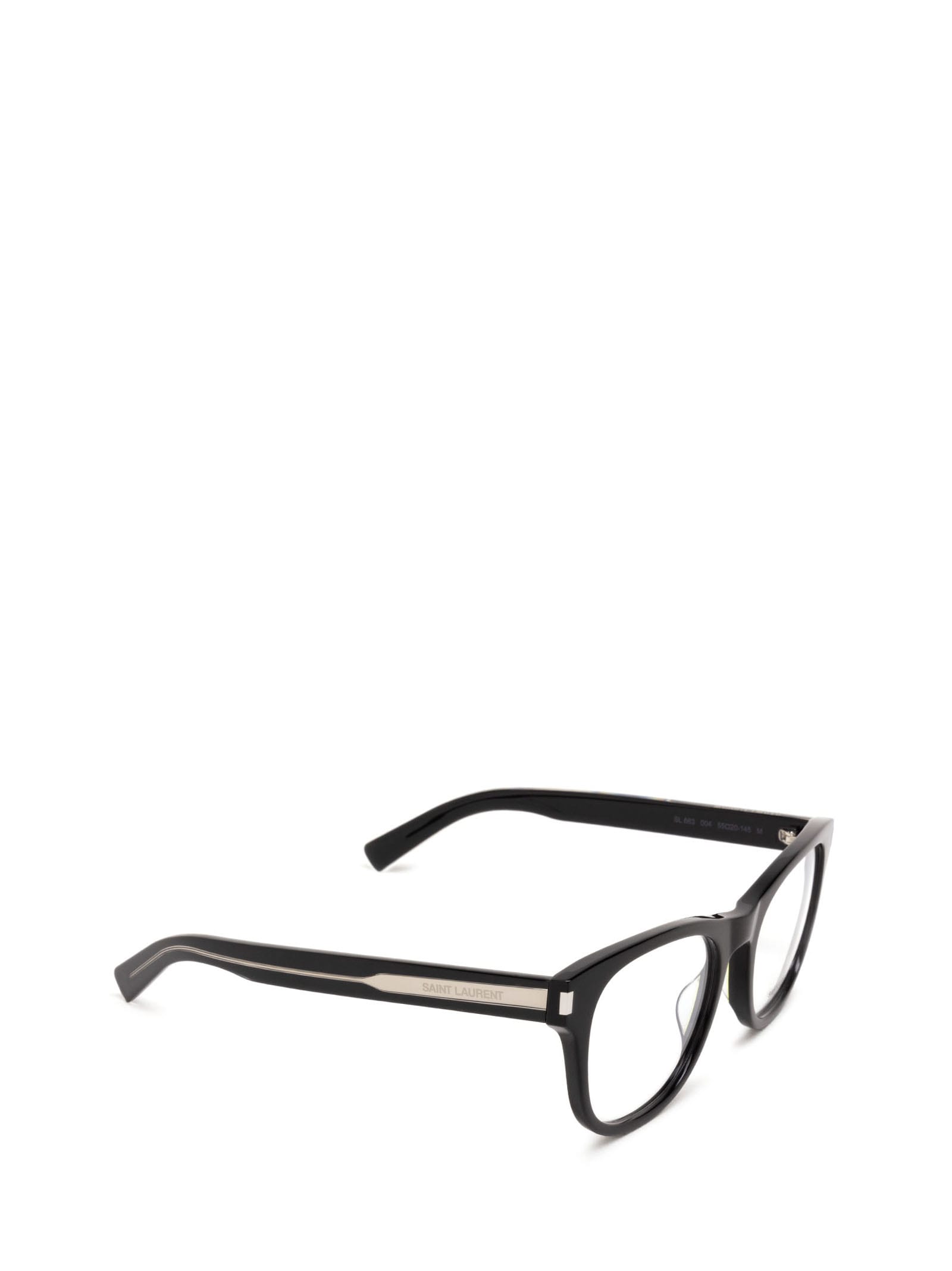 Shop Saint Laurent Sl 663 Black Glasses