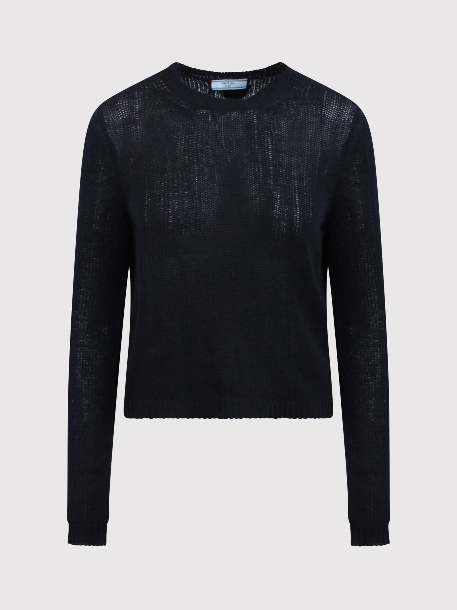 Shop Prada Cashmere Crew-neck Sweater