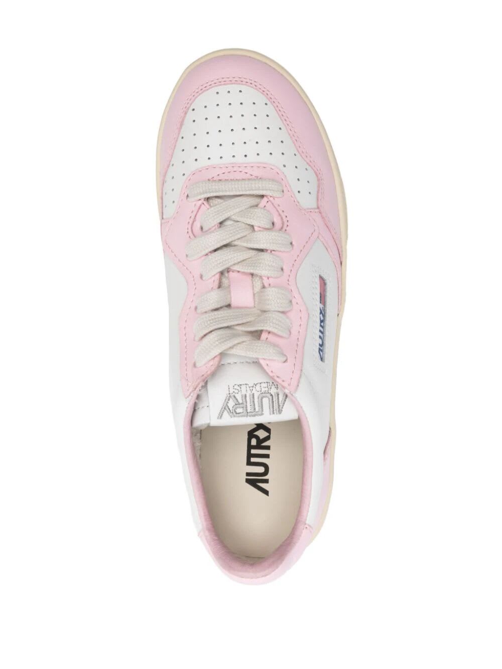 Shop Autry Low Platform Sneakers In Blush Bride