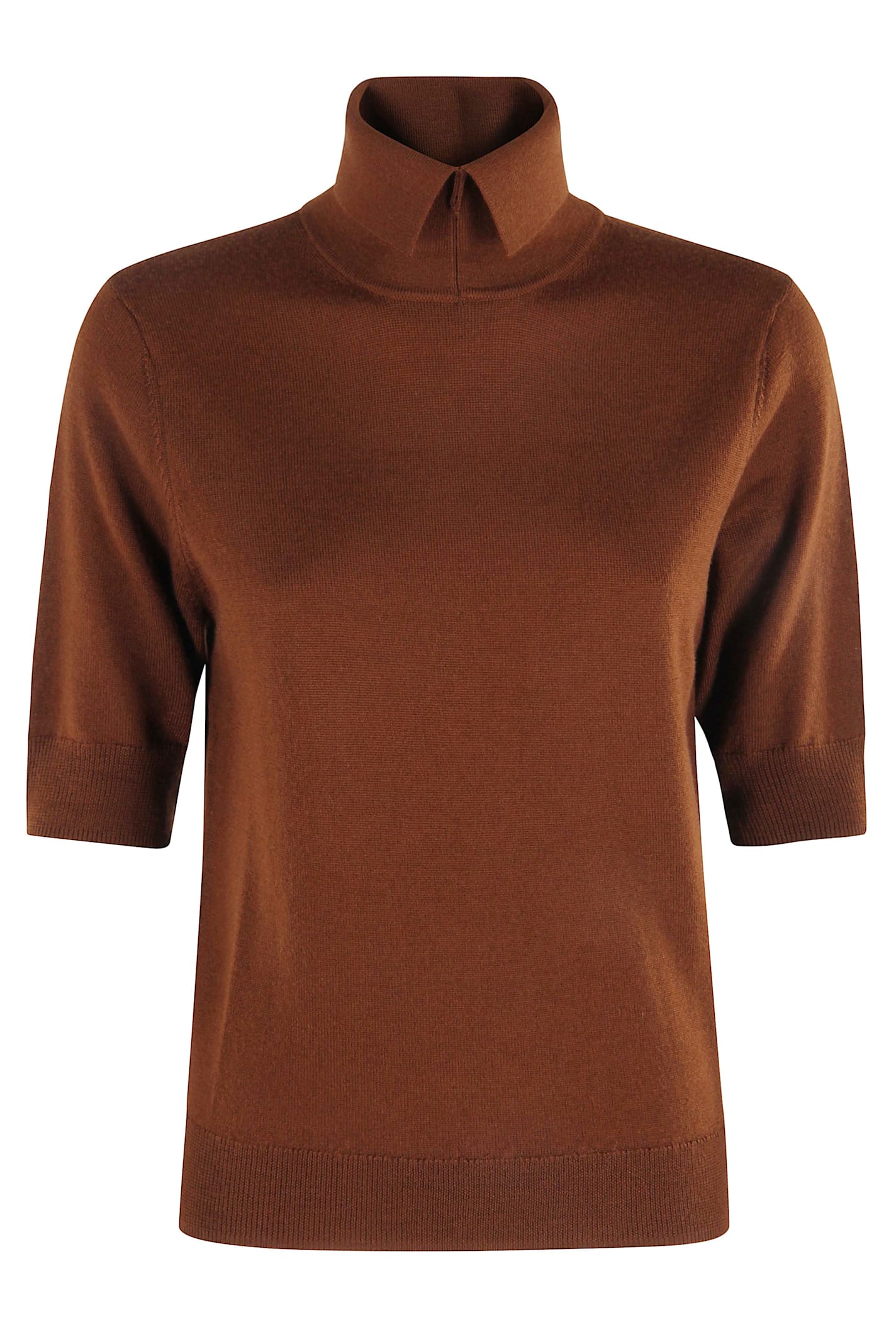 Herskind Perry Knit Blouse In Brown