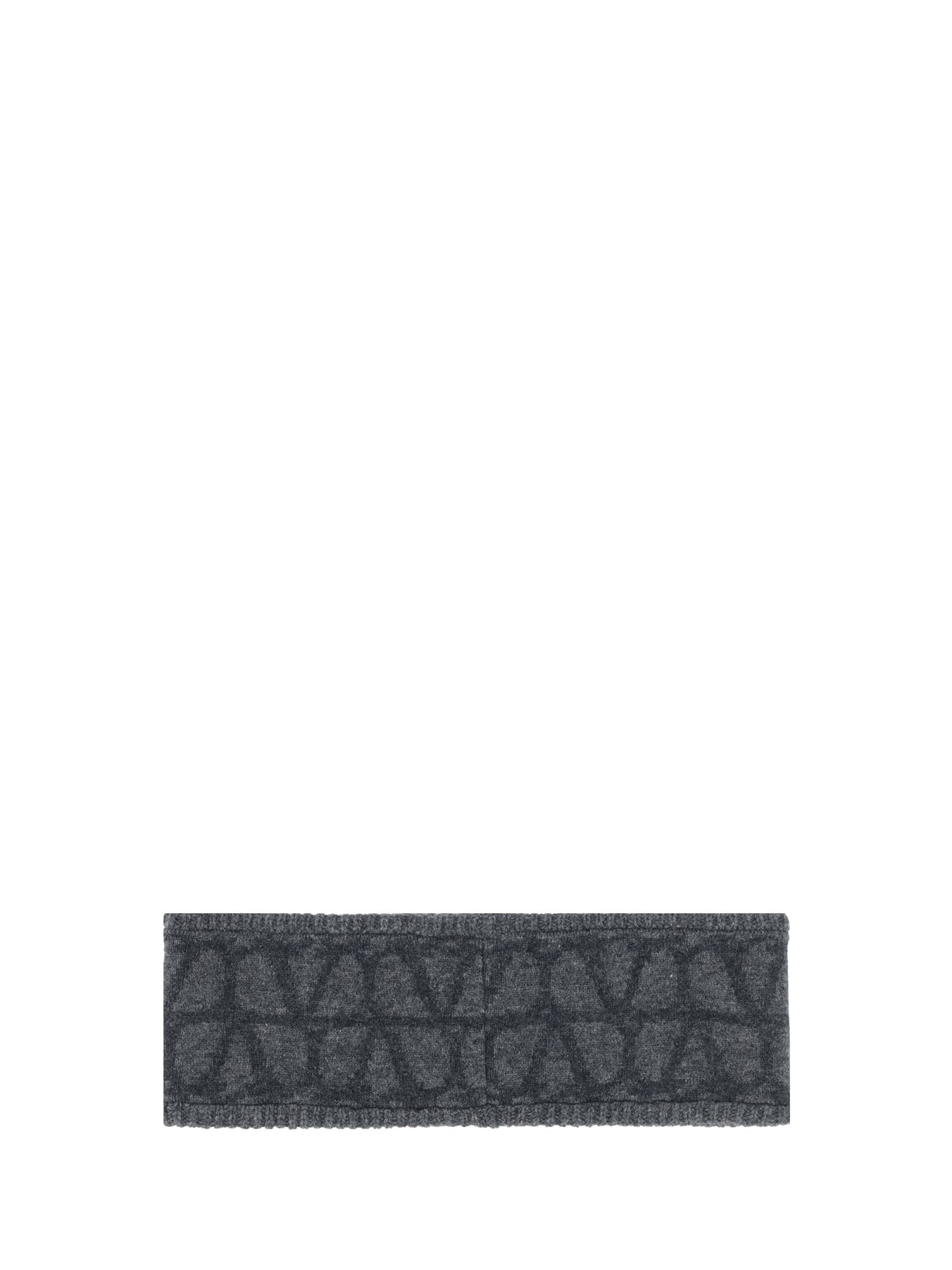 Shop Valentino Headband In Grigio Melange/antracite