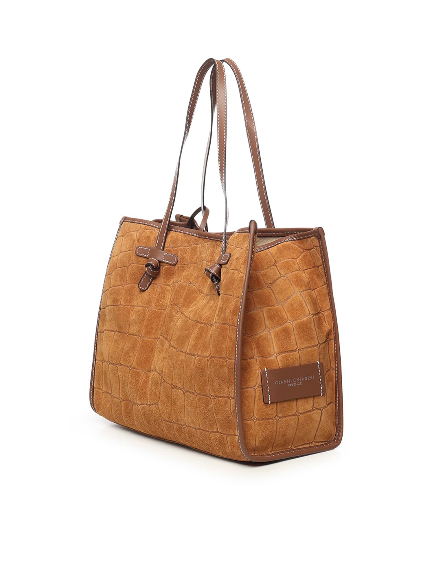 Gianni Chiarini Marcella Tote Bag In Brown