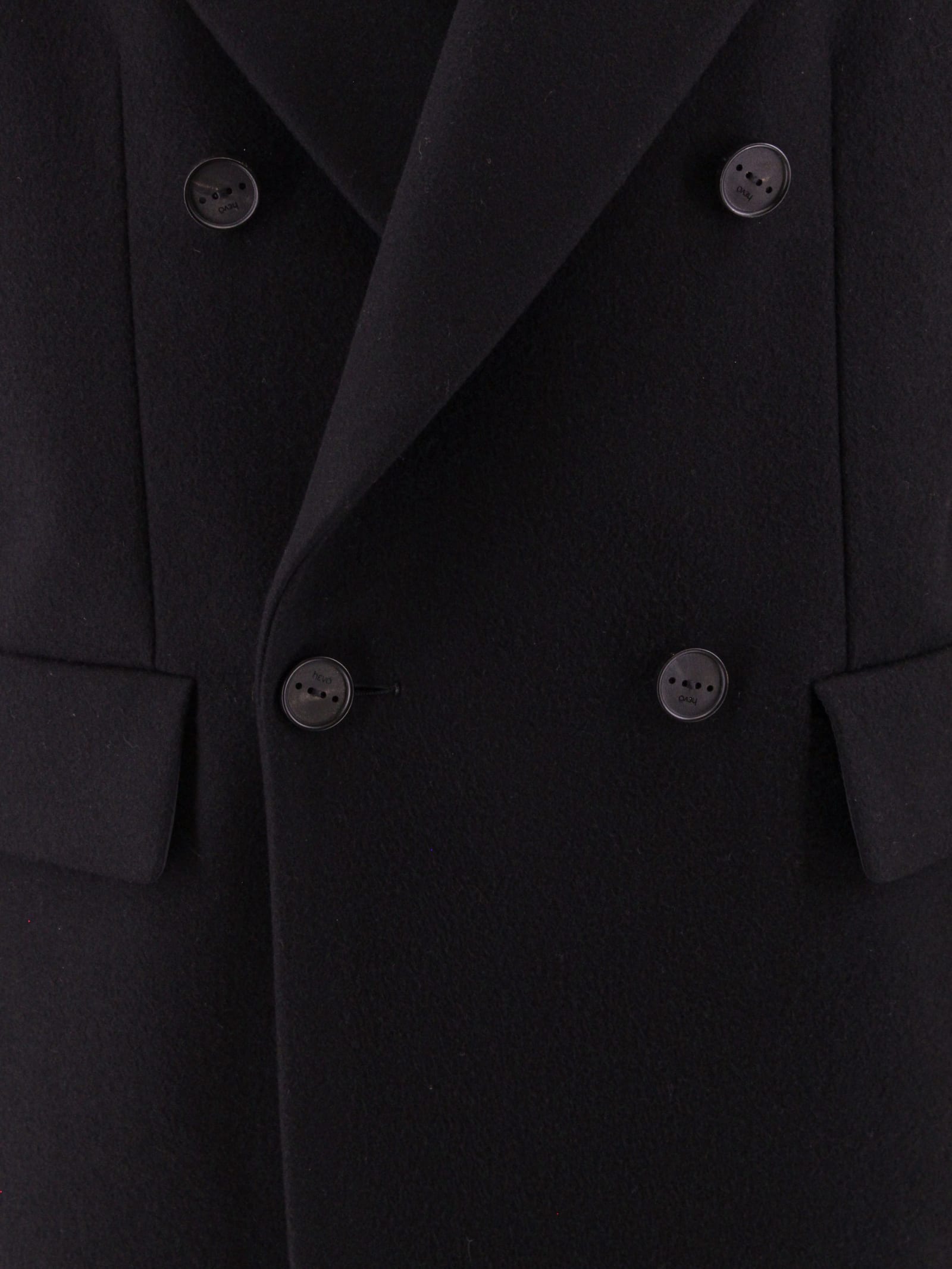 double-breasted tailored coat, Hevo