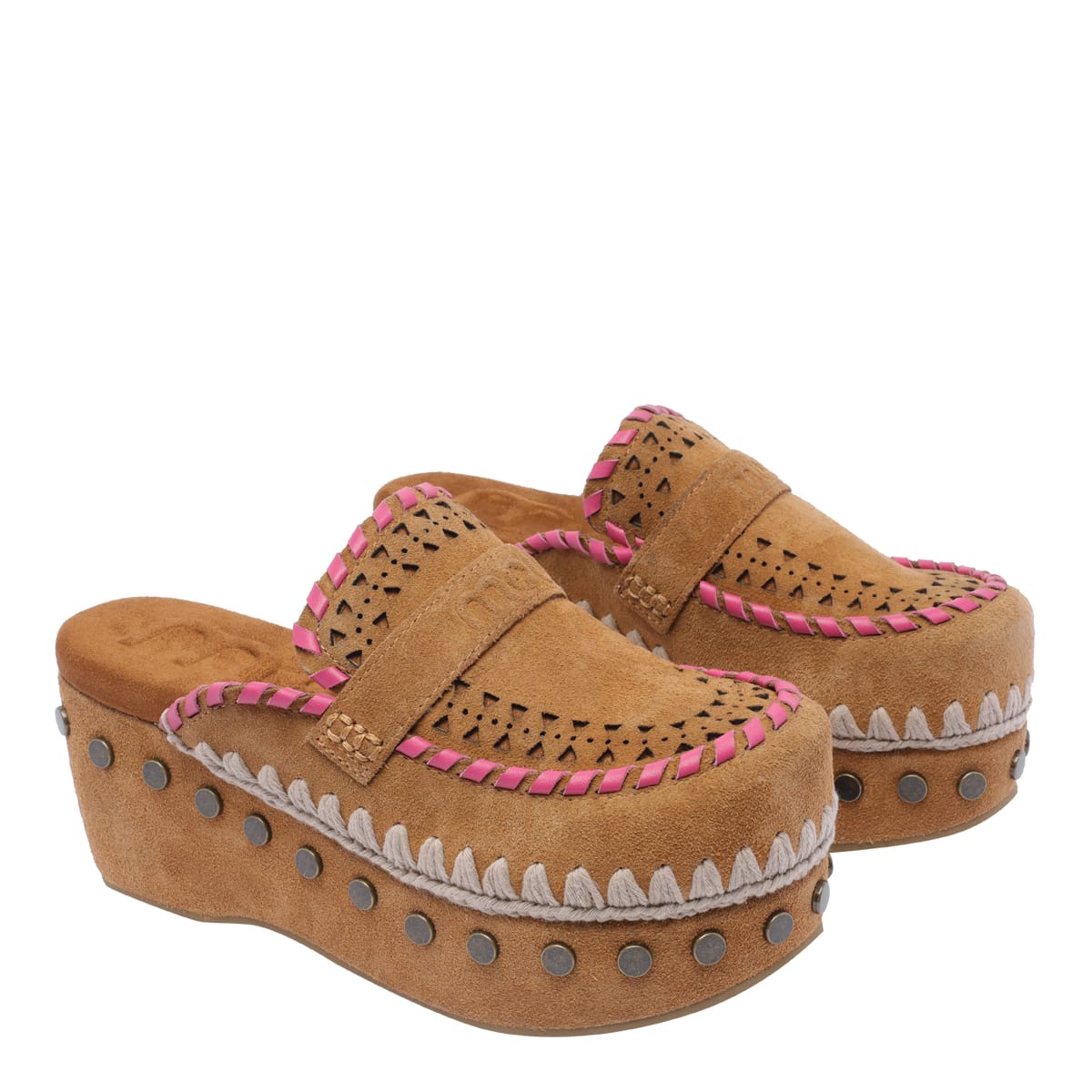 Mou Clog Mules In Brown