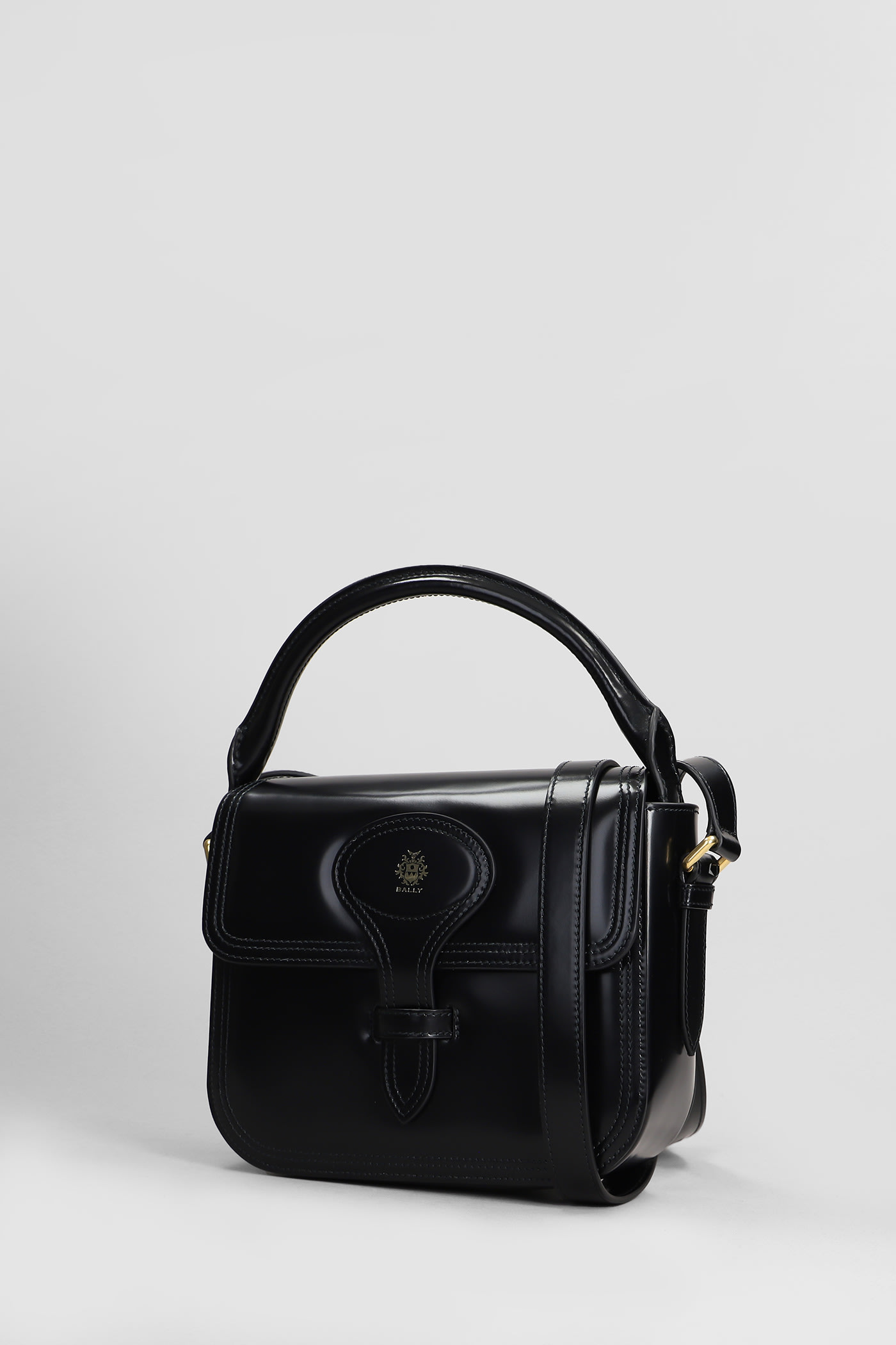 Bally Beckett Flap S Horse Hand Bag In Black