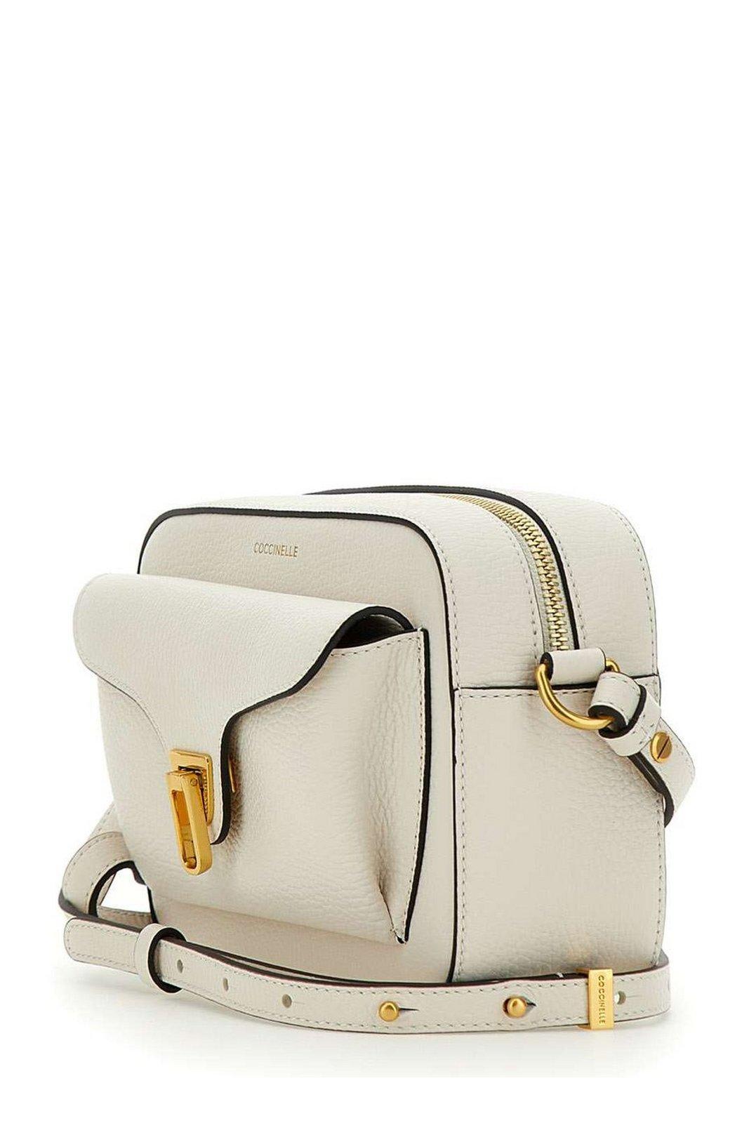Coccinelle Beat Soft Small Crossbody Bag In White