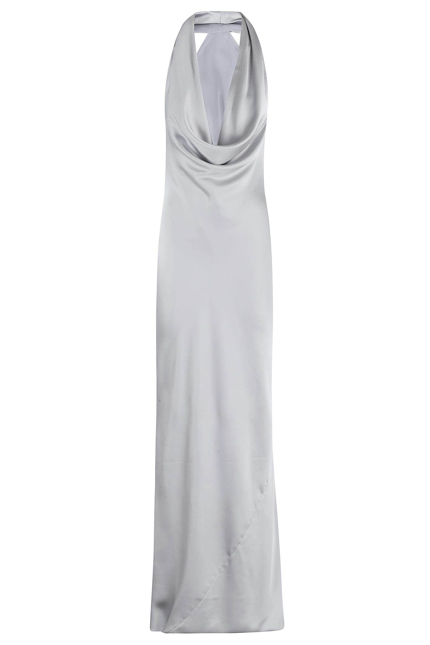 Halter Drape Bias Gown