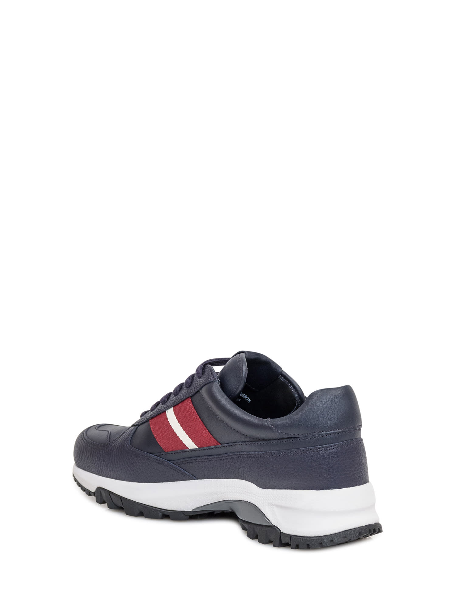 Shop Bally Flick-ribbon Sneaker In Peacot 24