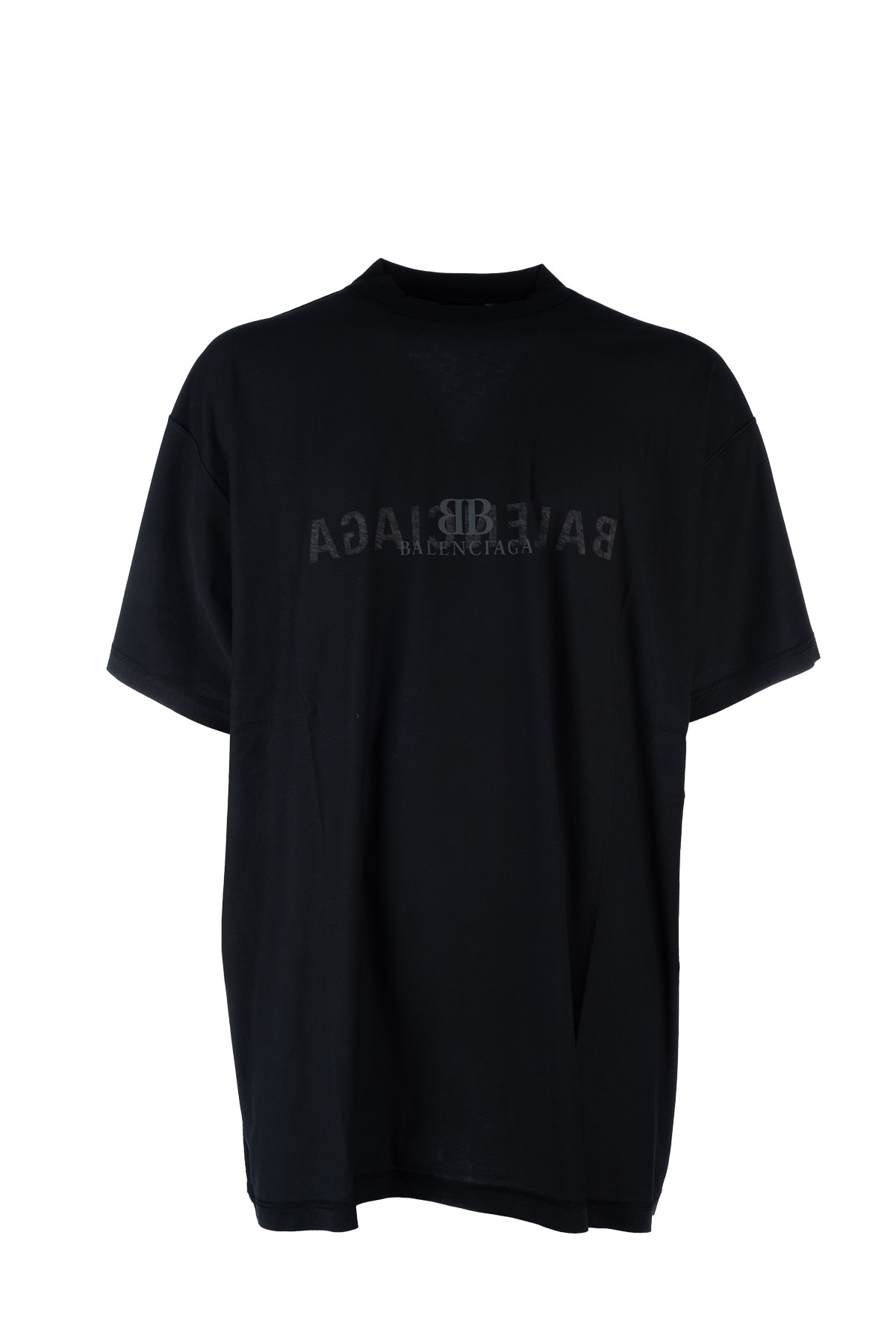 Shop Balenciaga T-shirt In Faded Black Anthraci