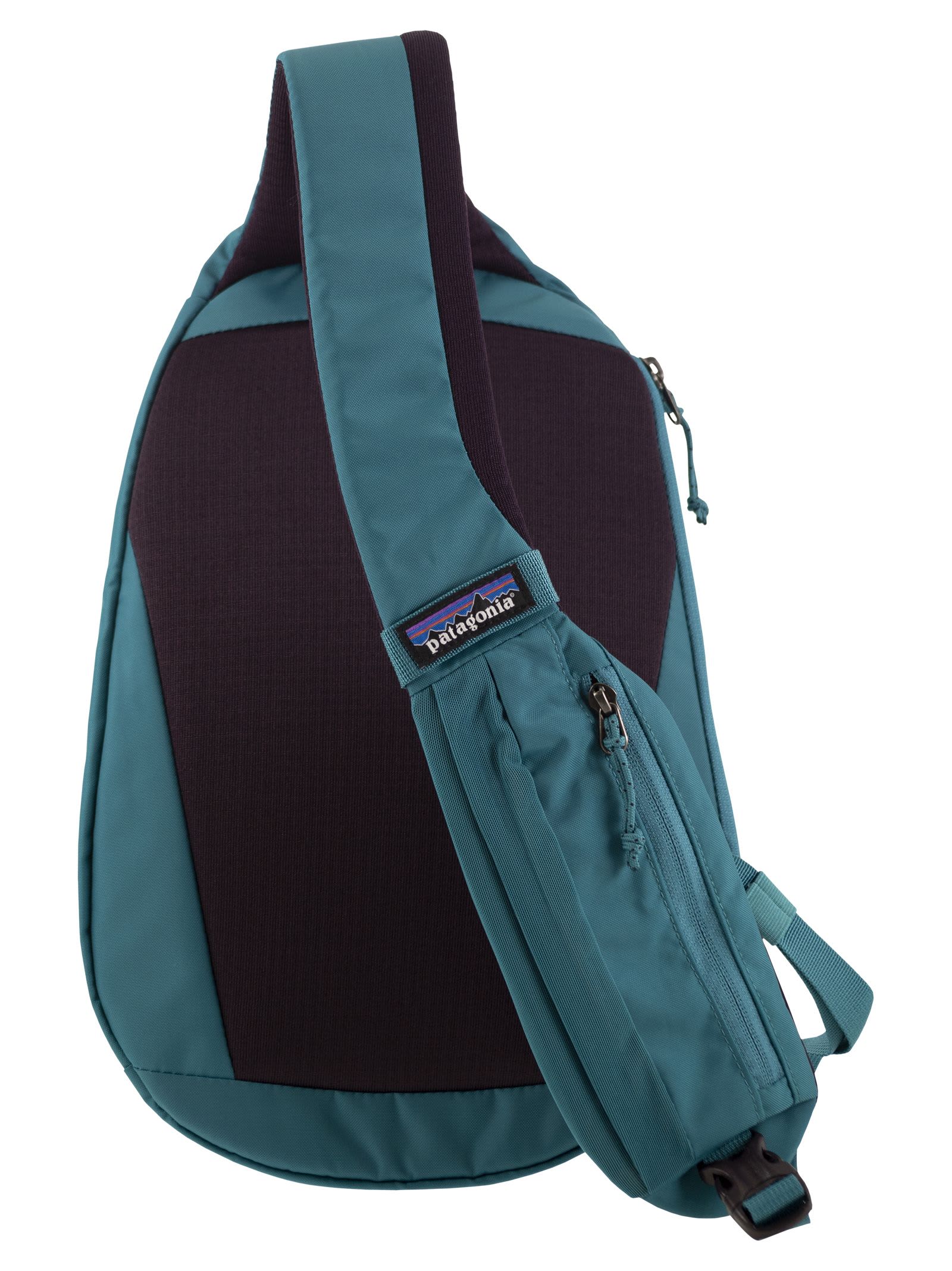 Shop Patagonia Atom Sling - Backpack In Avium/black