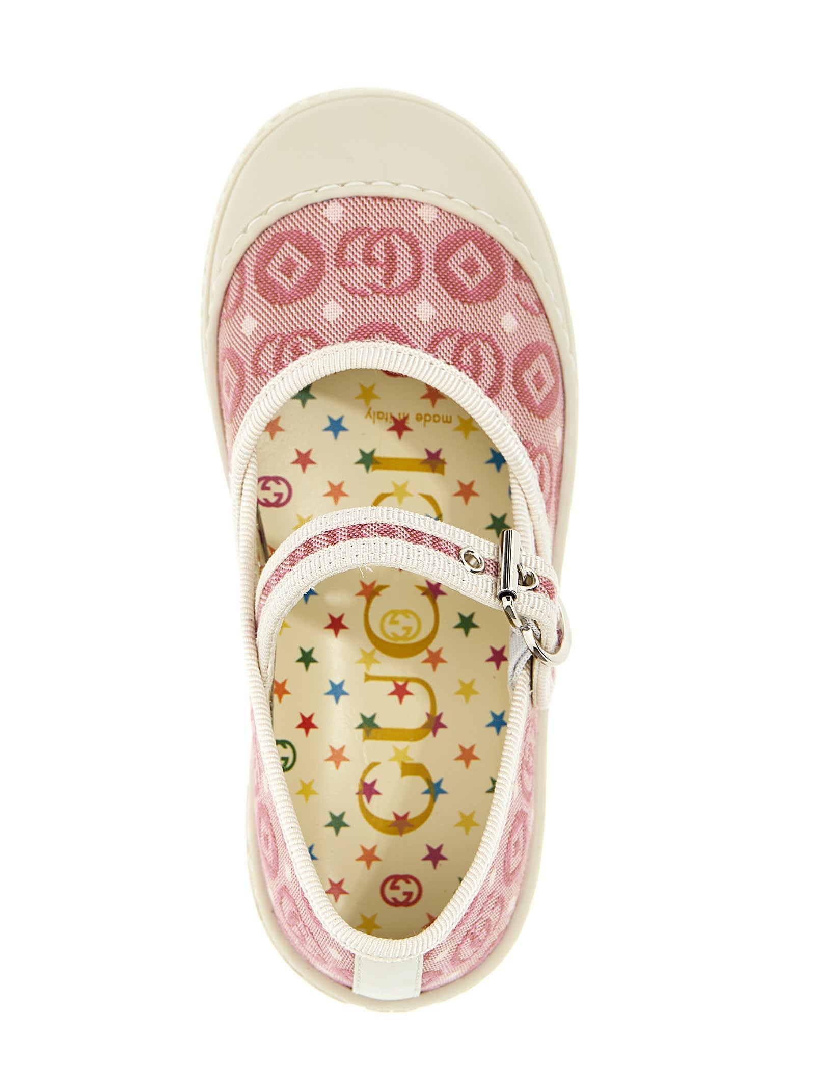 Gucci Double G Ballet Flat In Pink