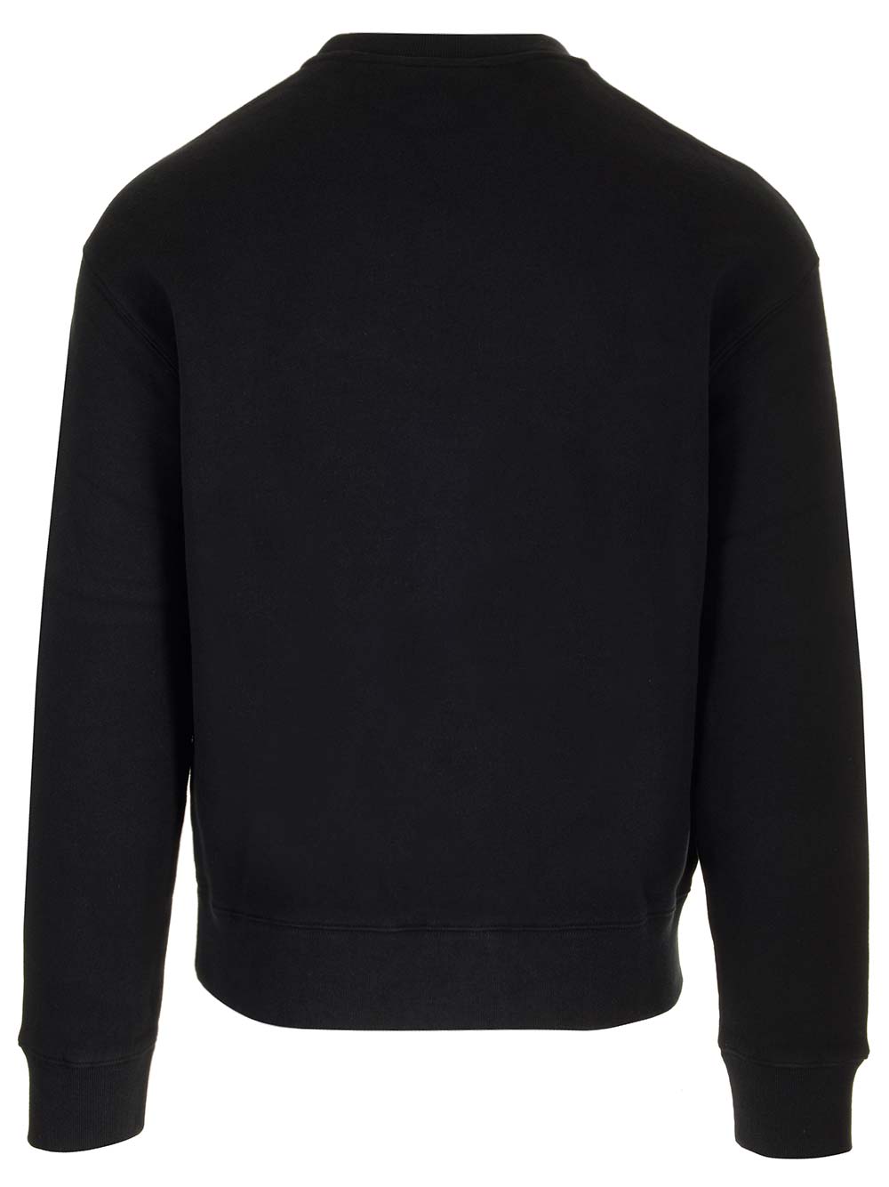 Shop Maison Kitsuné Crewneck Sweatshirt In Black White