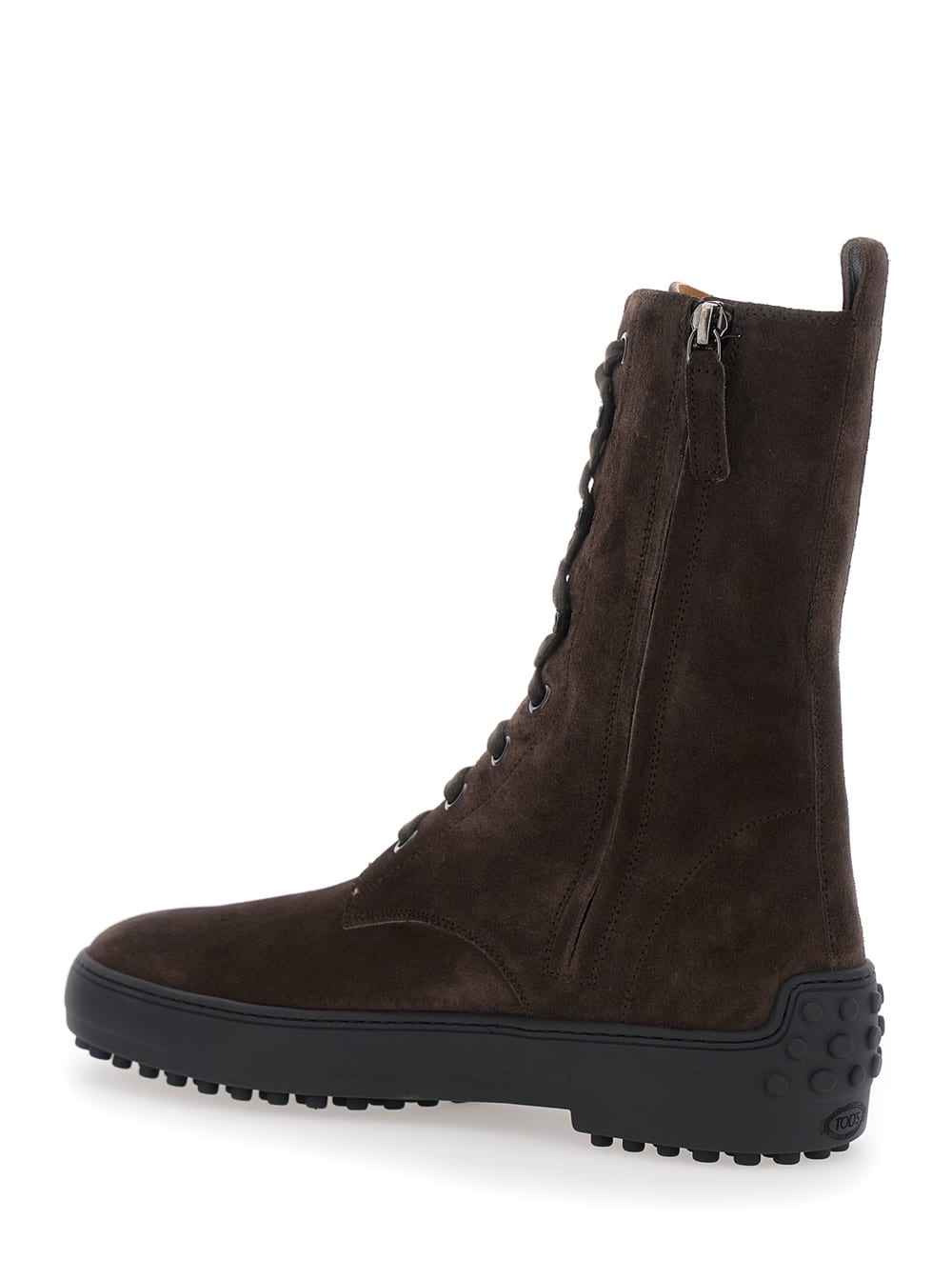 Tod's Brown Suede Winter Ankle Boots In Brown