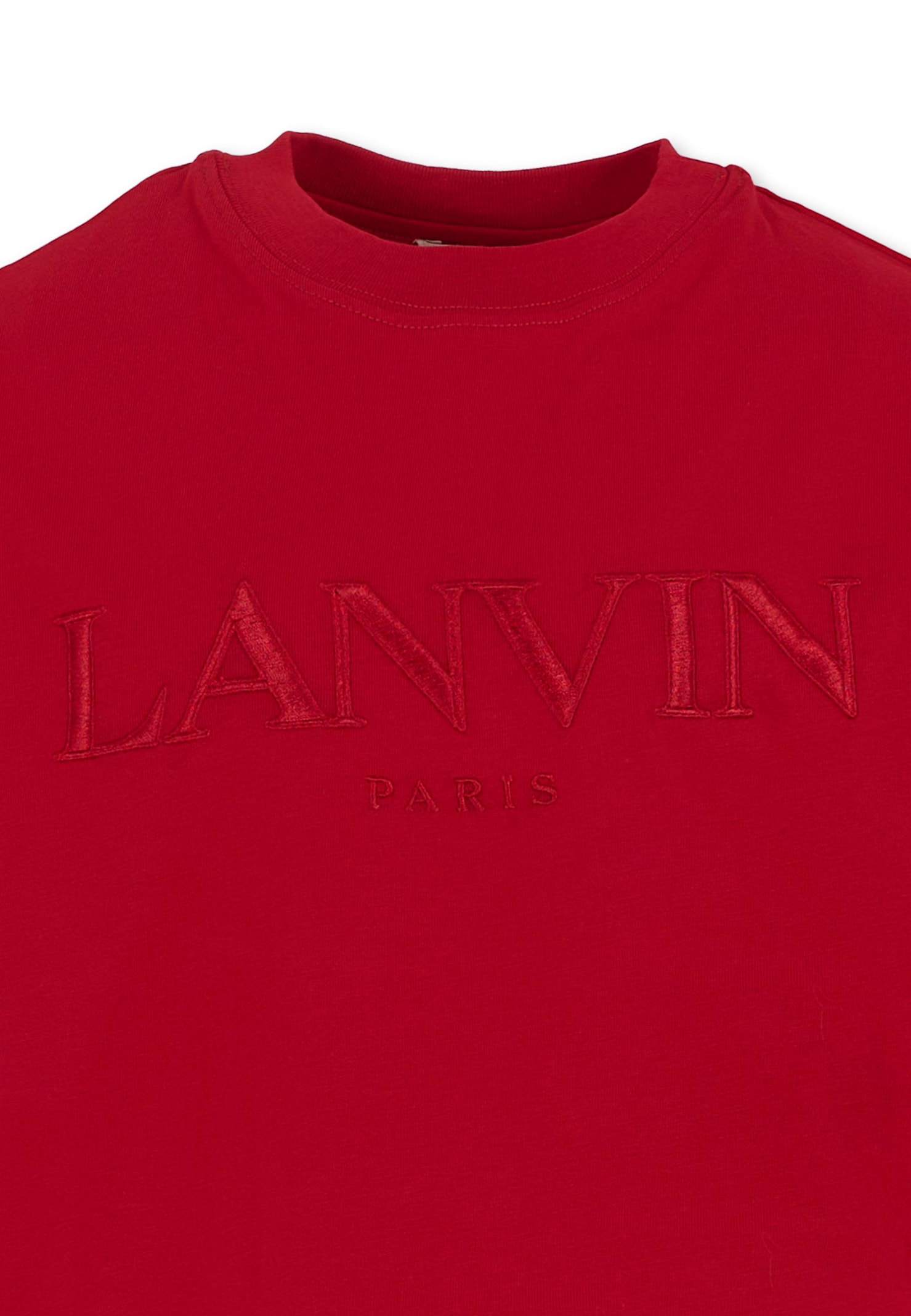 Lanvin T-shirt With Logo In Multi
