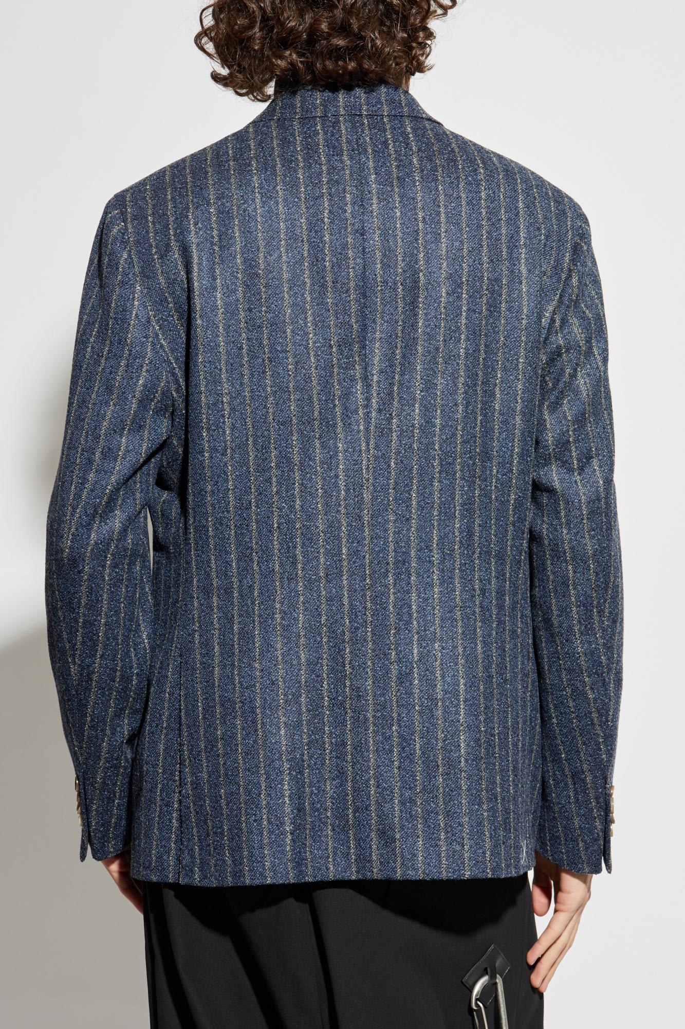 Etro Classic Pinstripe Blazer In Tailored Style In Multi