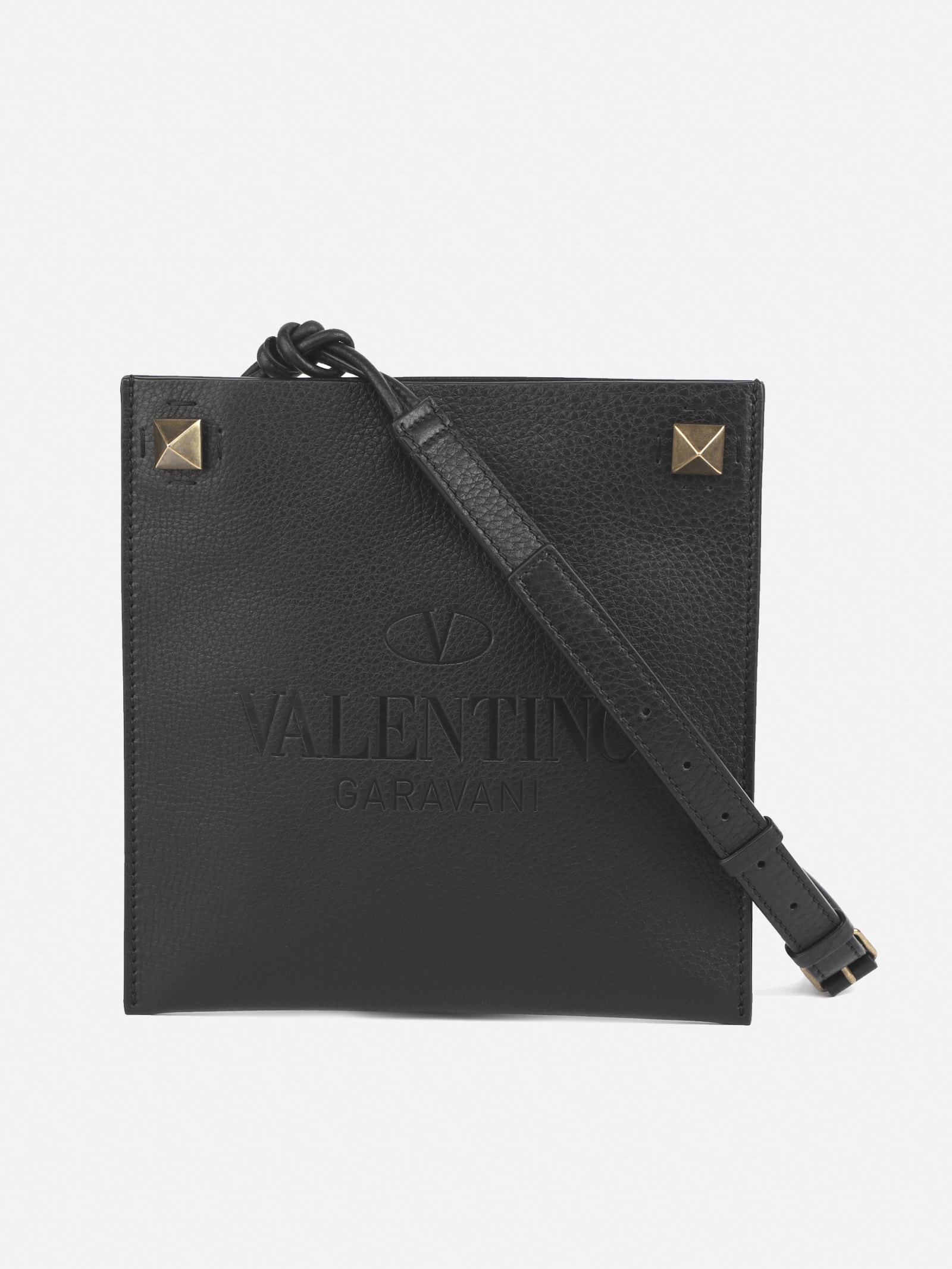 Valentino Garavani Shoulder Bag In Textured Leather
