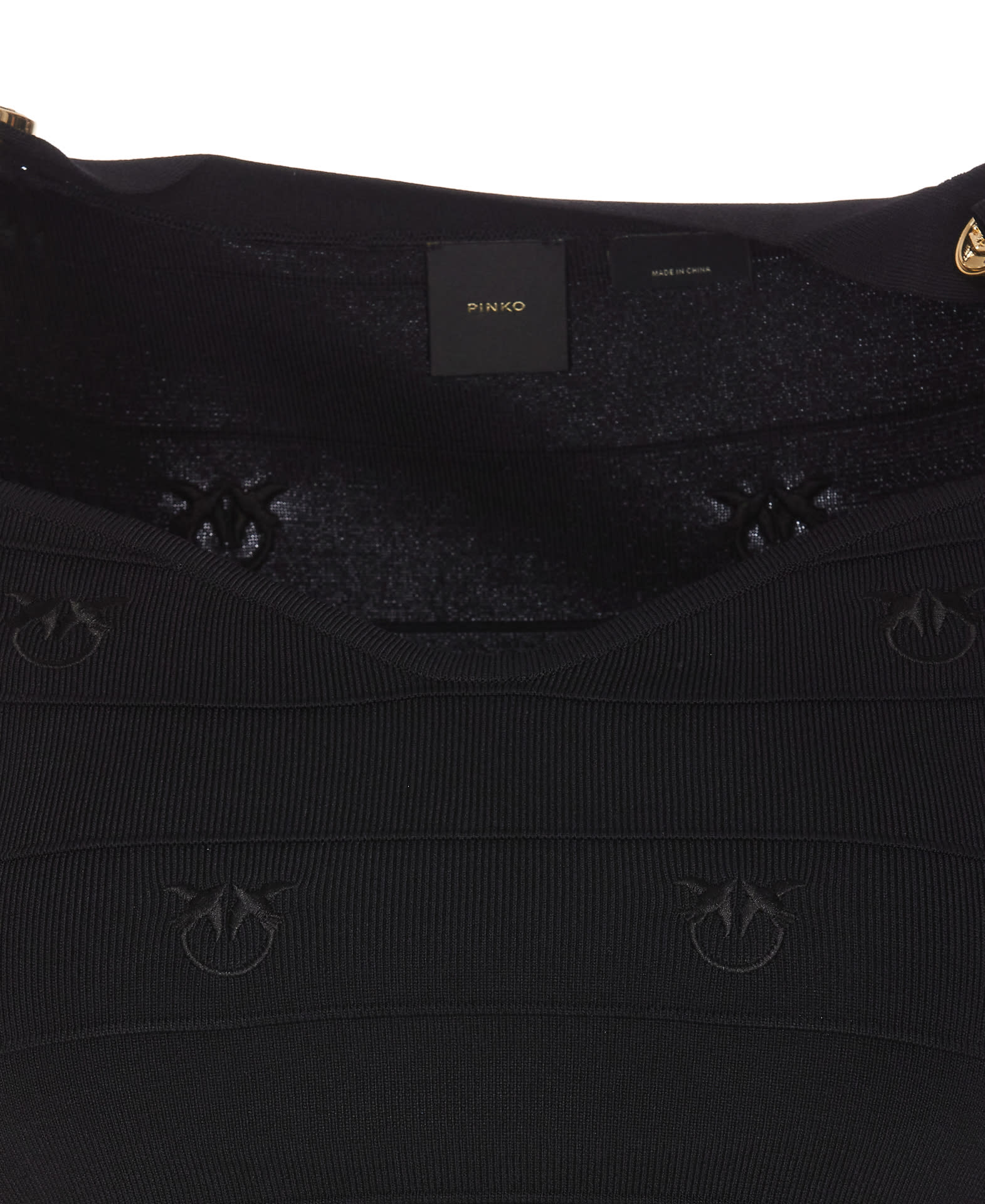 Shop Pinko Hoodia Sweater In Black