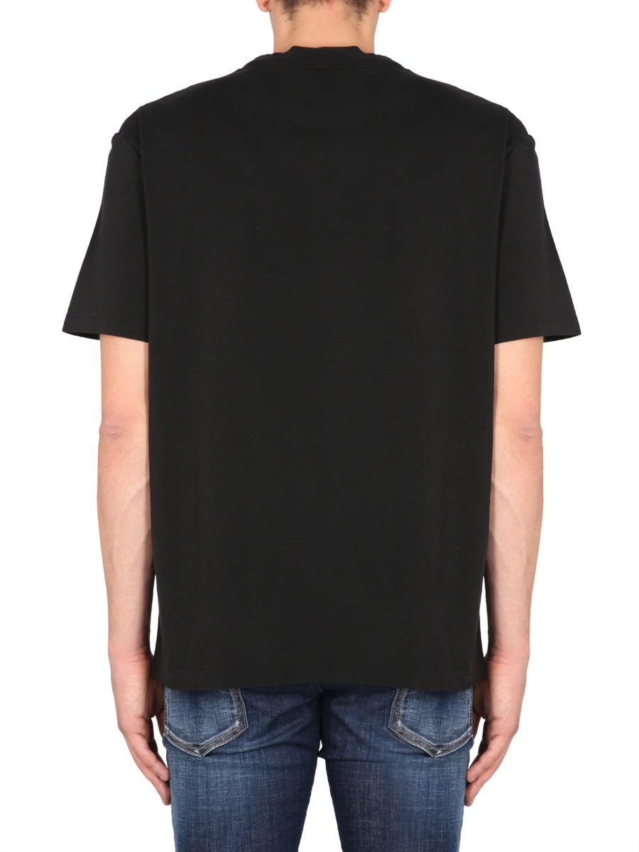 Shop Dsquared2 Logo Print T-shirt In Black