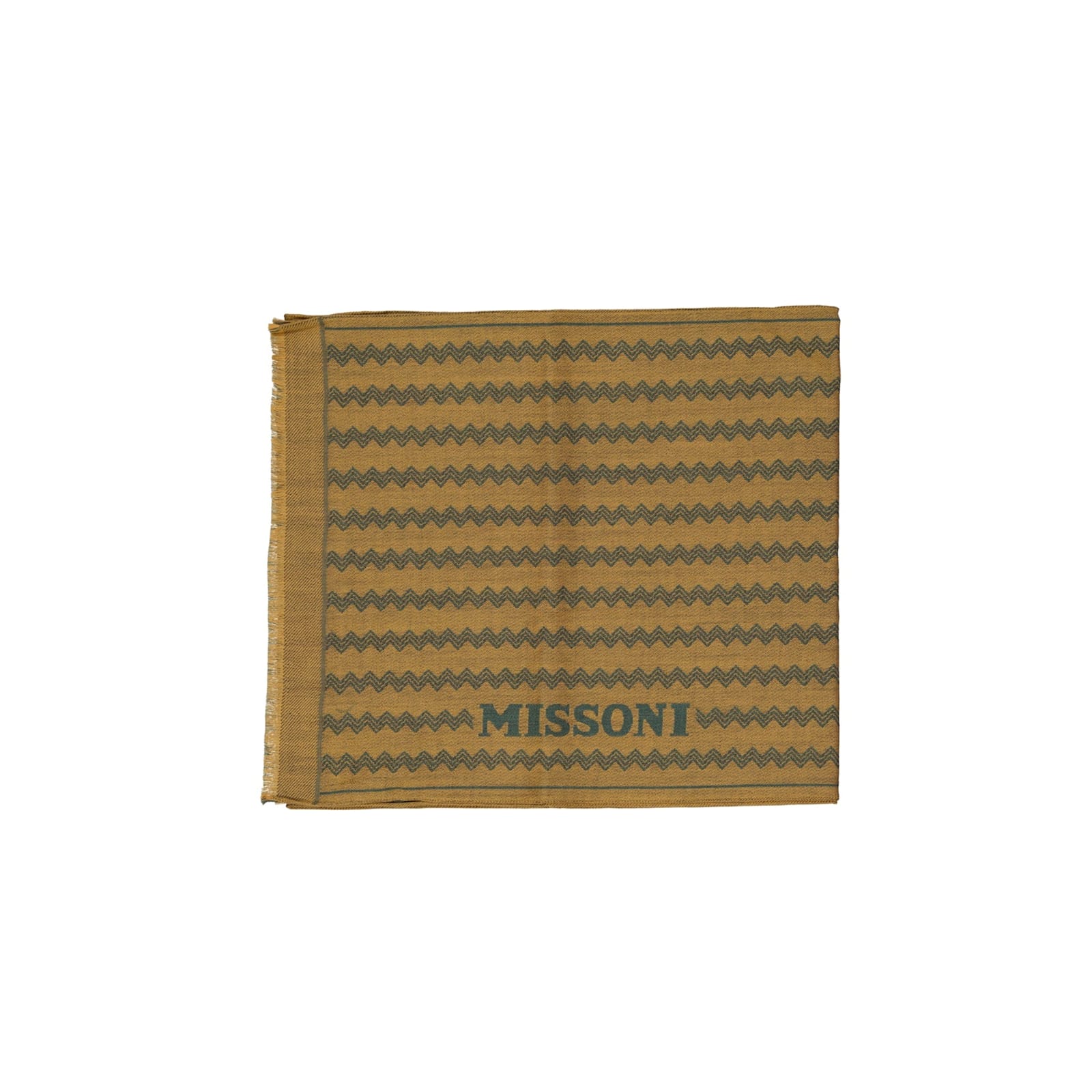 Missoni Wool Scarf In Yellow