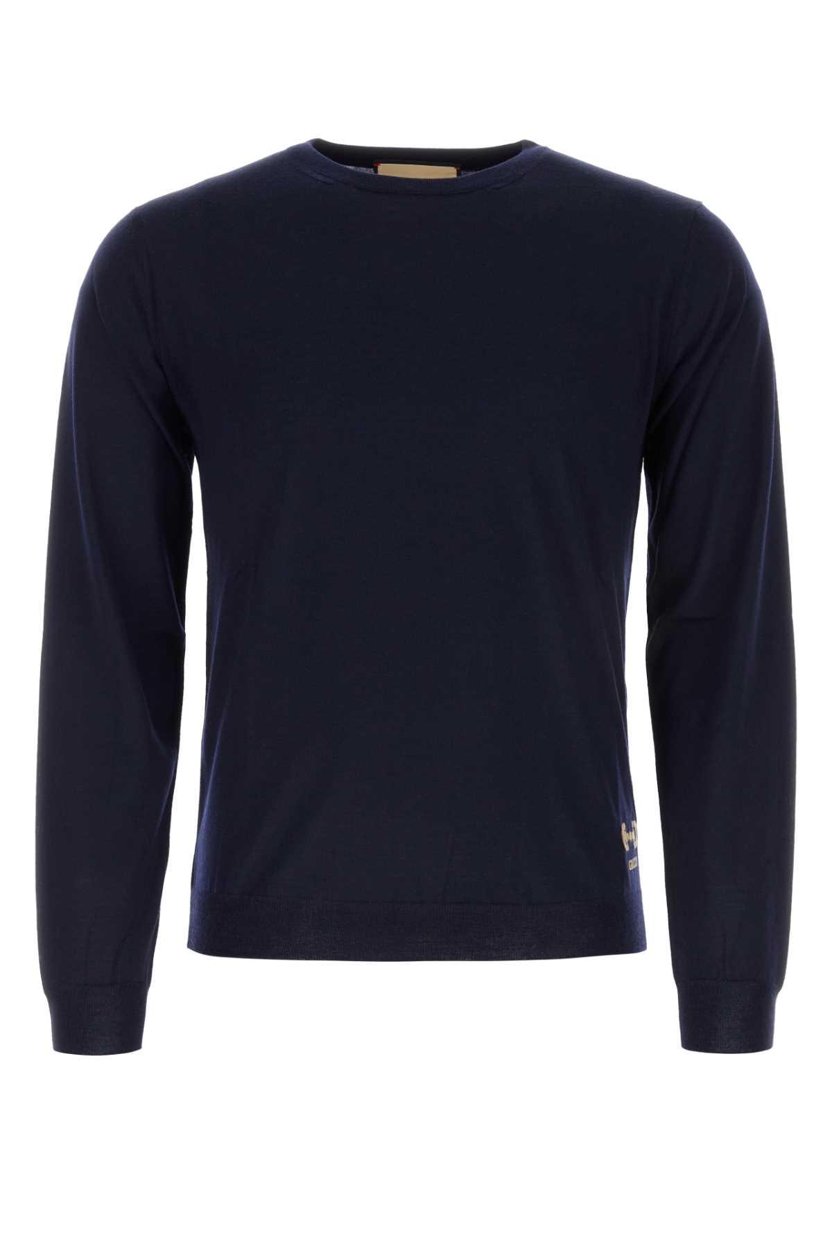 Shop Gucci Midnight Blue Wool Sweater