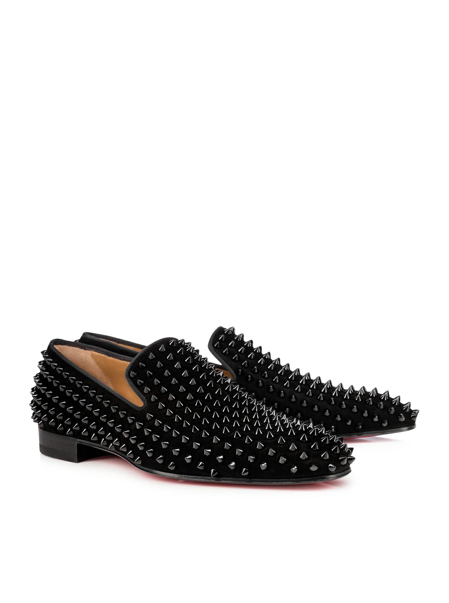 Shop Christian Louboutin Dandelion Loafers In Black