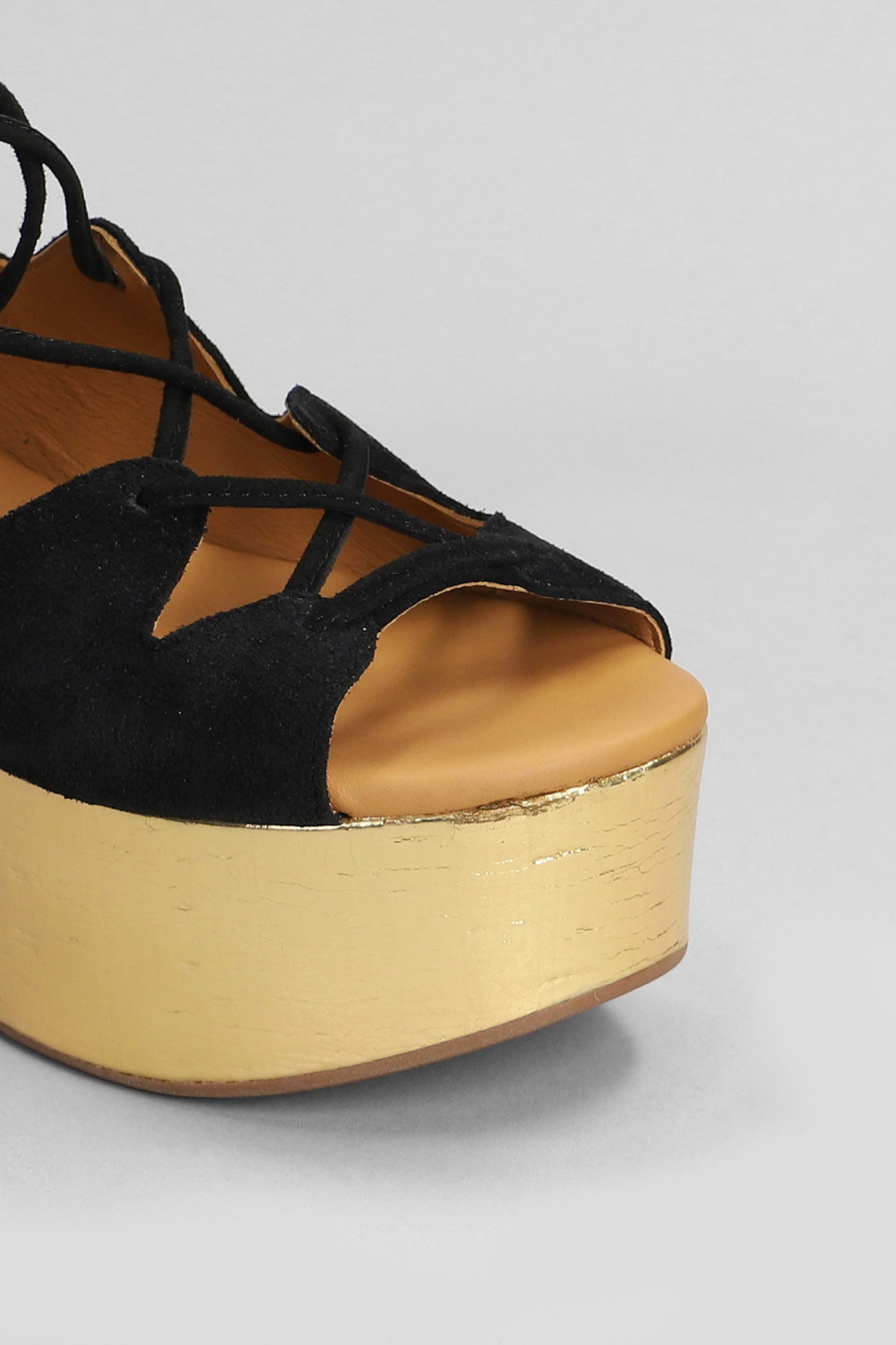 Shop See By Chloé Liana Wedges In Black Suede