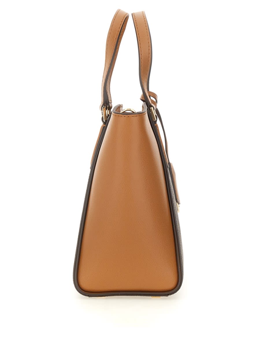 Shop Michael Kors Bag Taryn In Brown