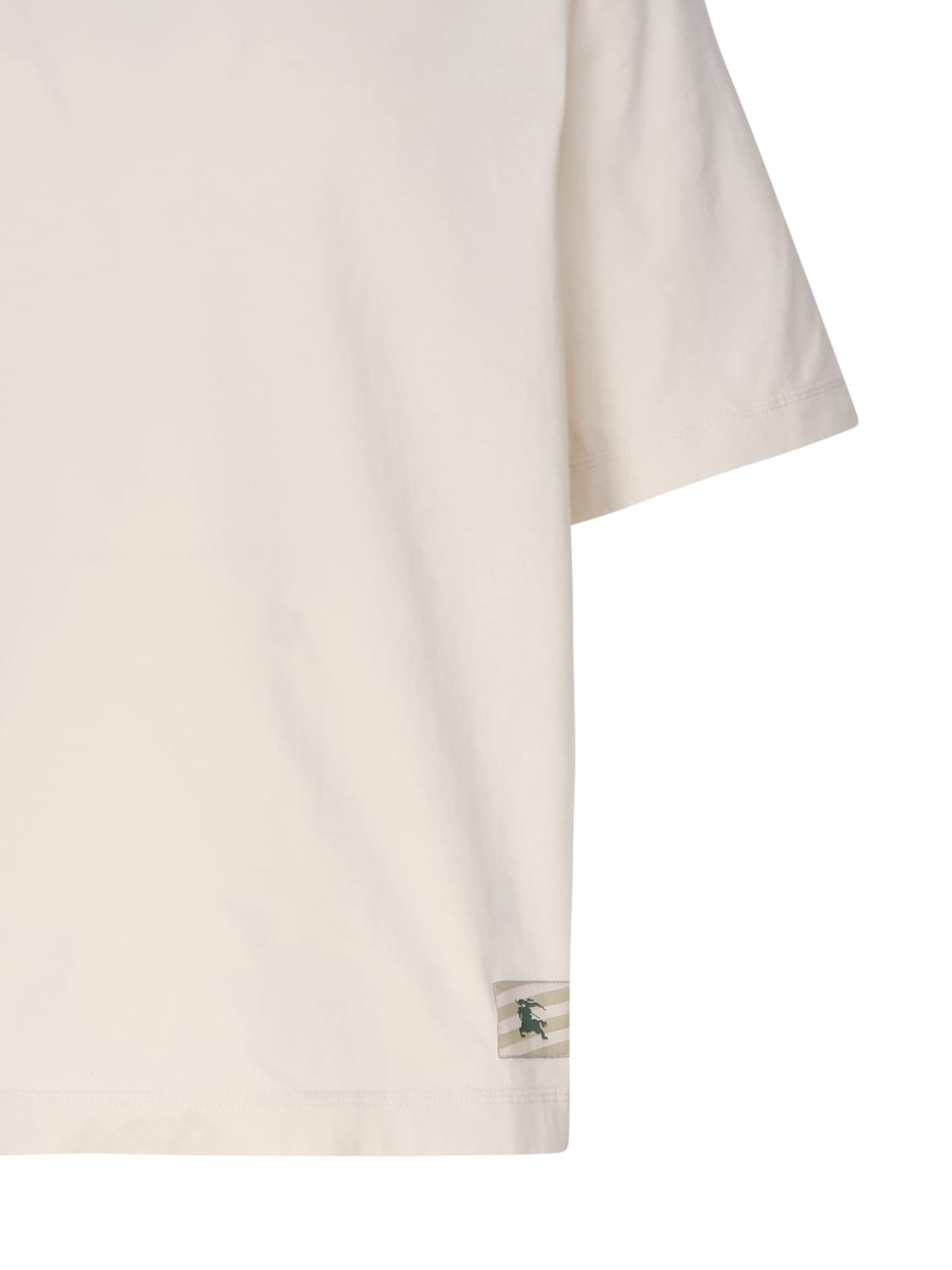 Shop Burberry Cotton T-shirt In Bianco