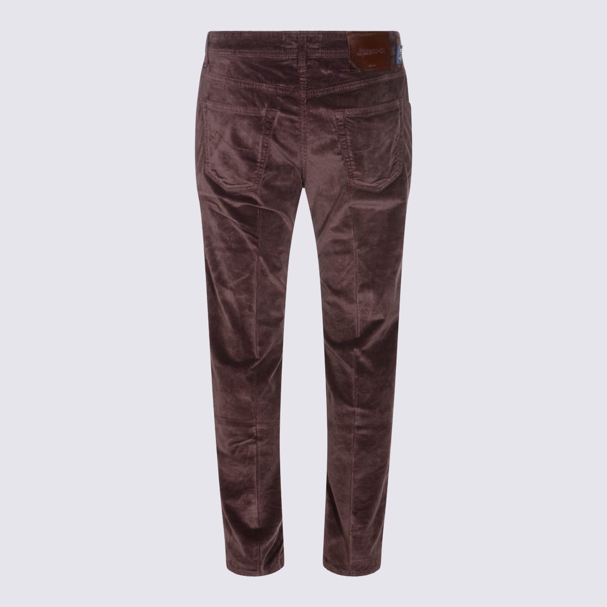 Jacob Cohen Everyday Trousers With Pockets And Rivets In Red