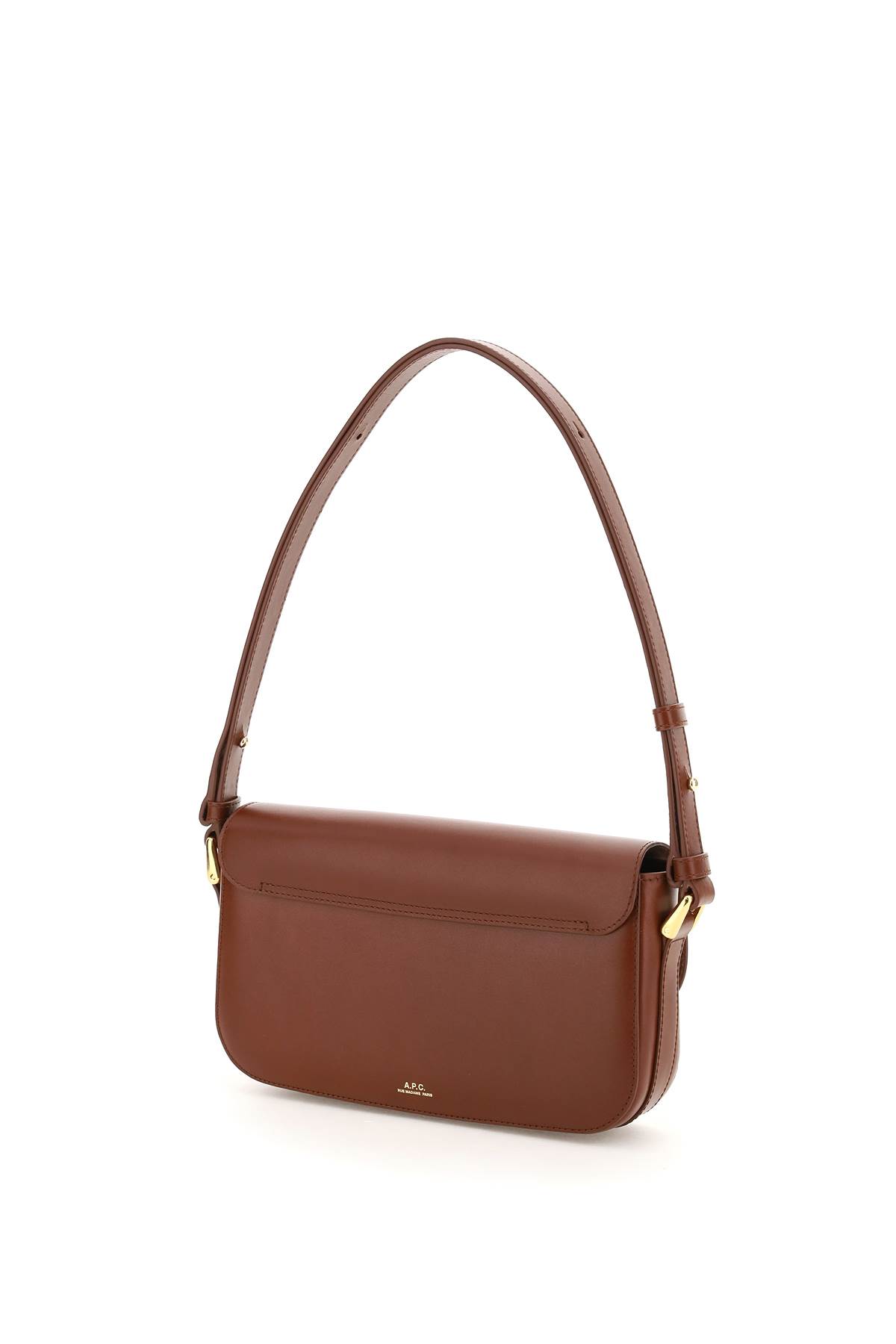 Shop Apc Grace Baguette Bag In Noisette (brown)