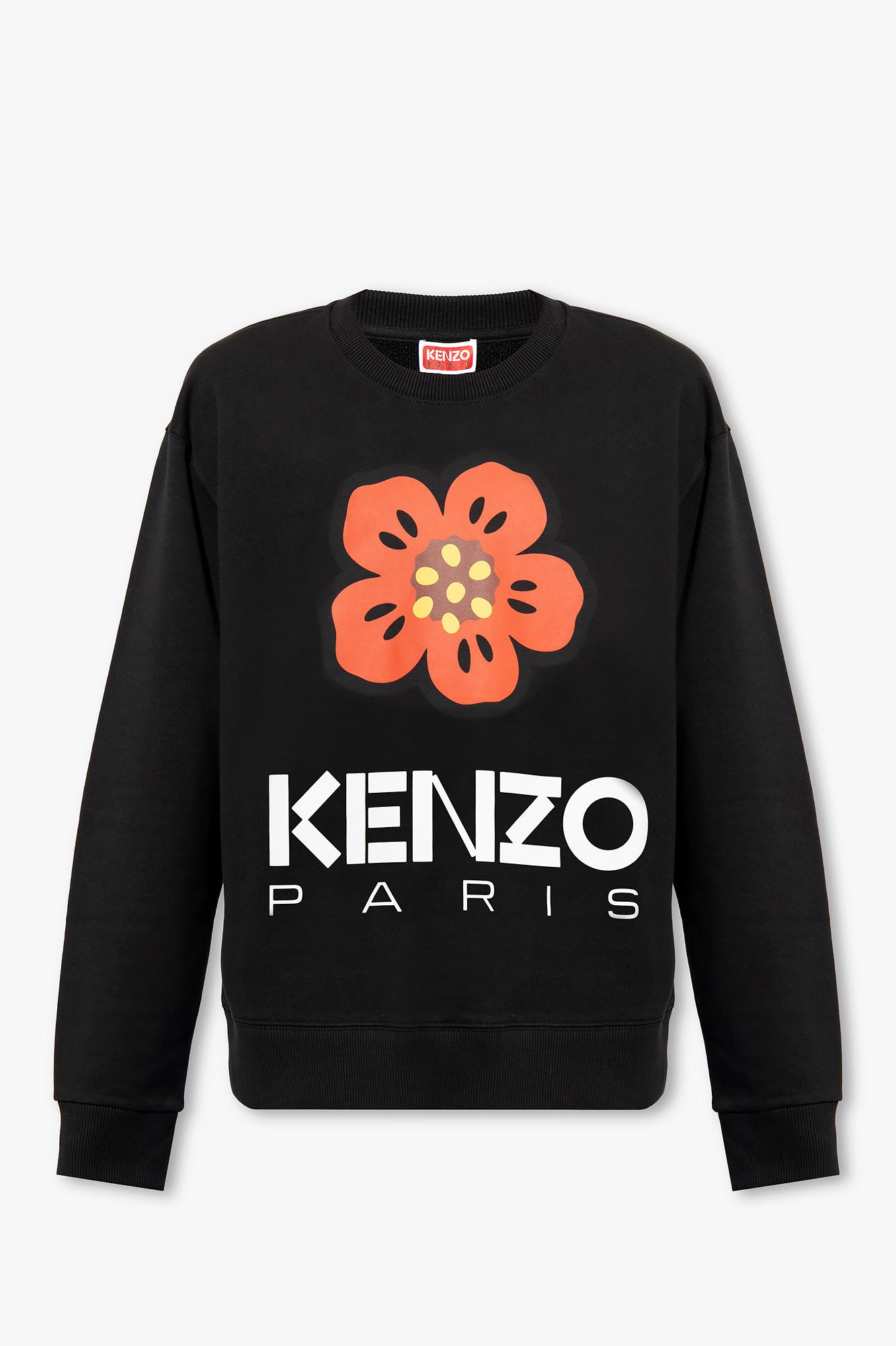 Shop Kenzo Printed Sweatshirt In Black