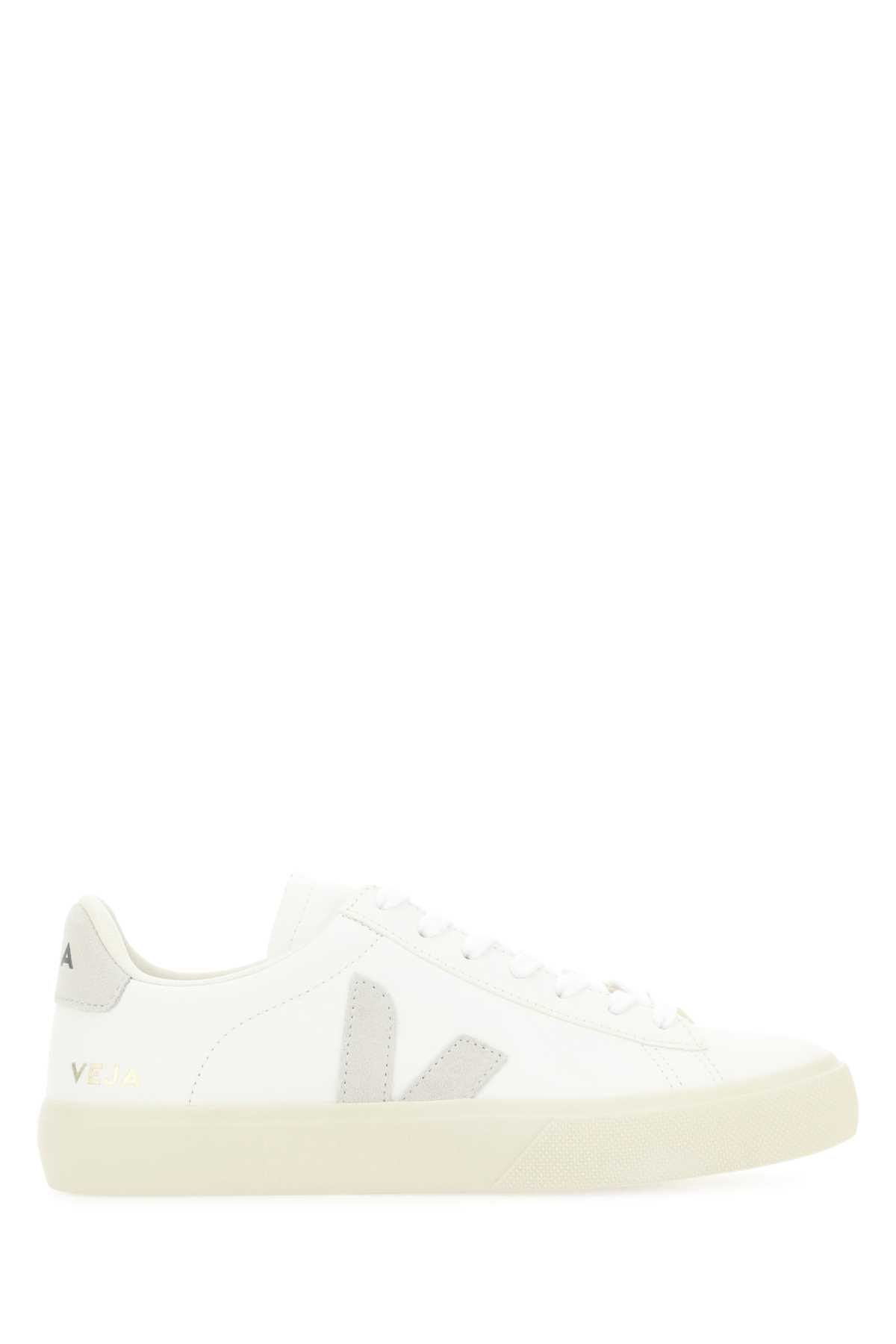 White Chromefree Leather Campo Sneakers