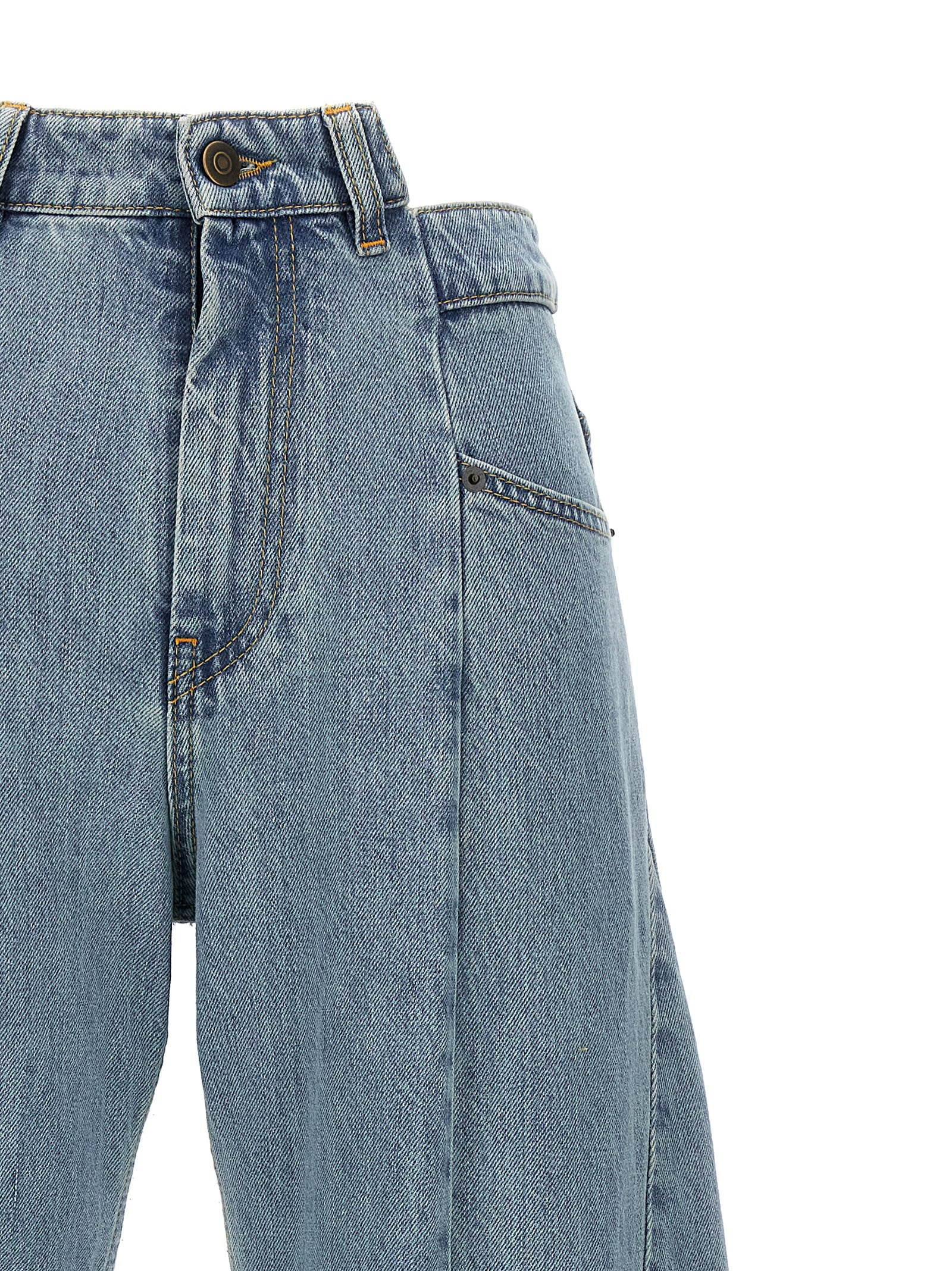 MAISON MARGIELA ASYMMETRICAL WAIST JEANS 